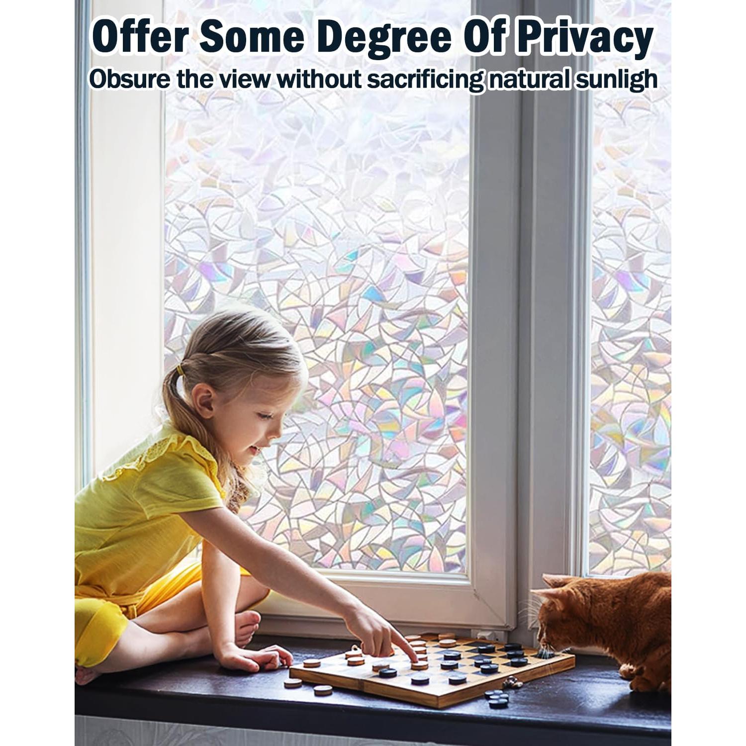 Película de Privacidad LOVEPEA Arcoíris 44.5x199.8 cm