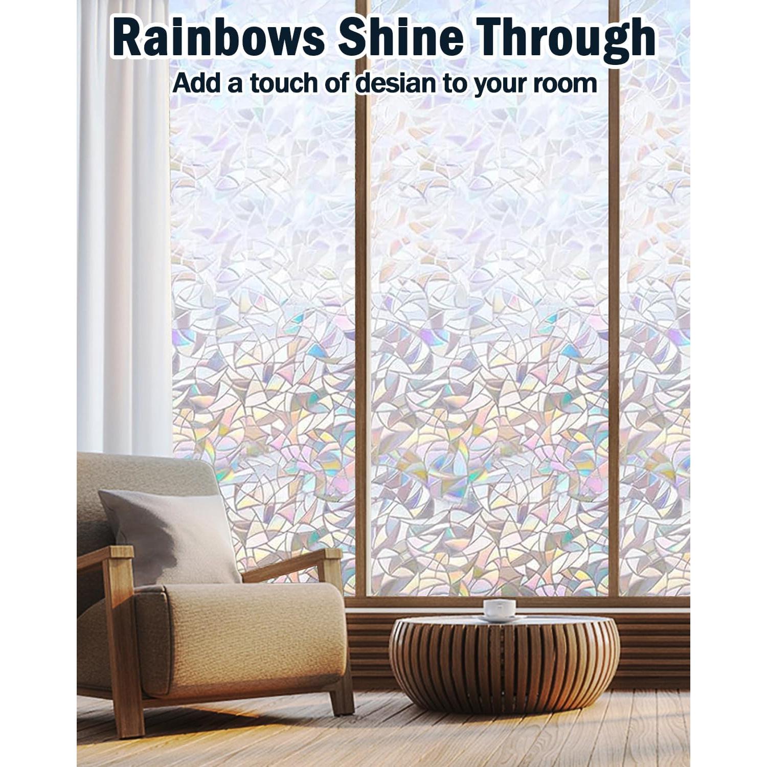 Película de Privacidad LOVEPEA Arcoíris 44.5x199.8 cm