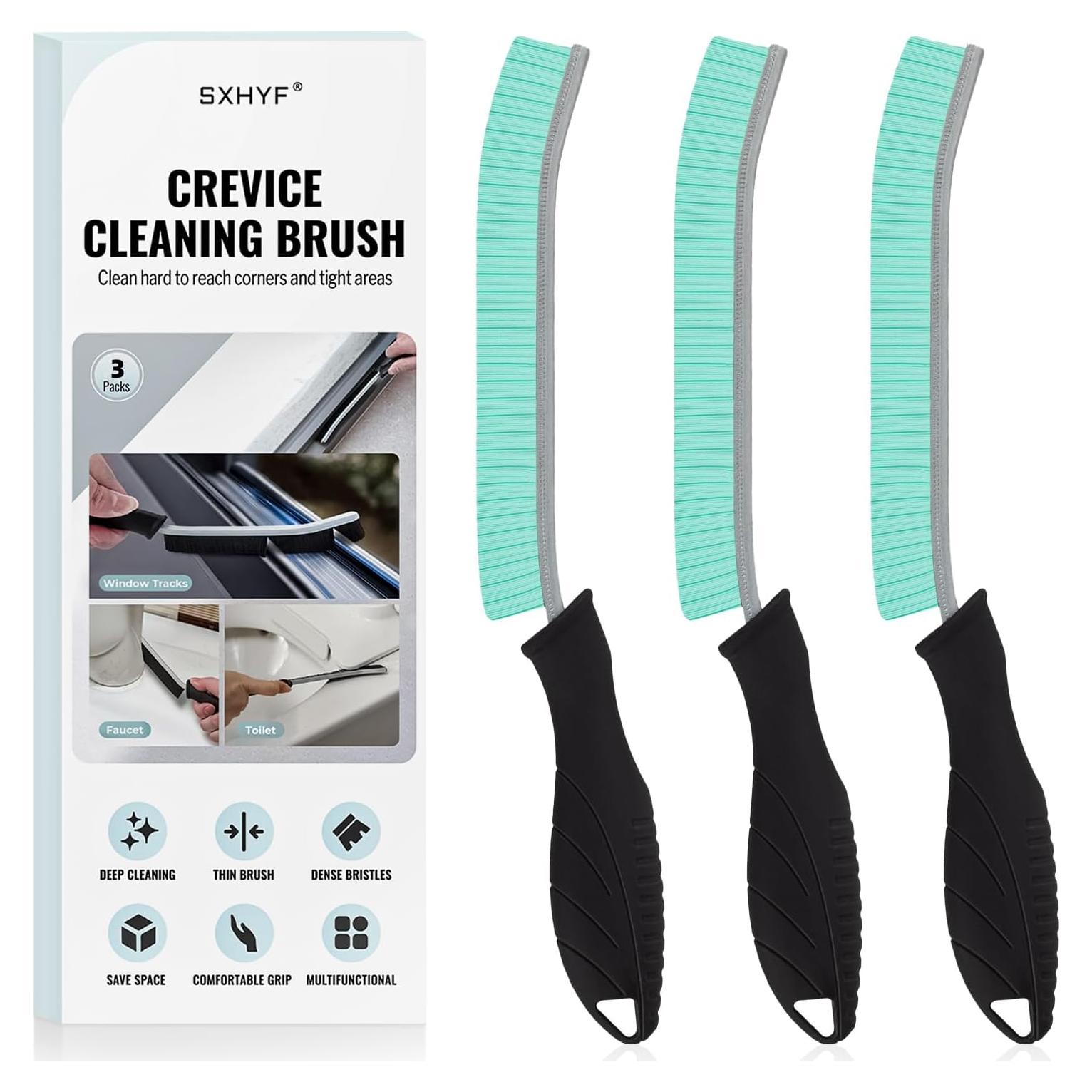 Cepillo de limpieza SXhyf - 3 piezas para rincones y espacios