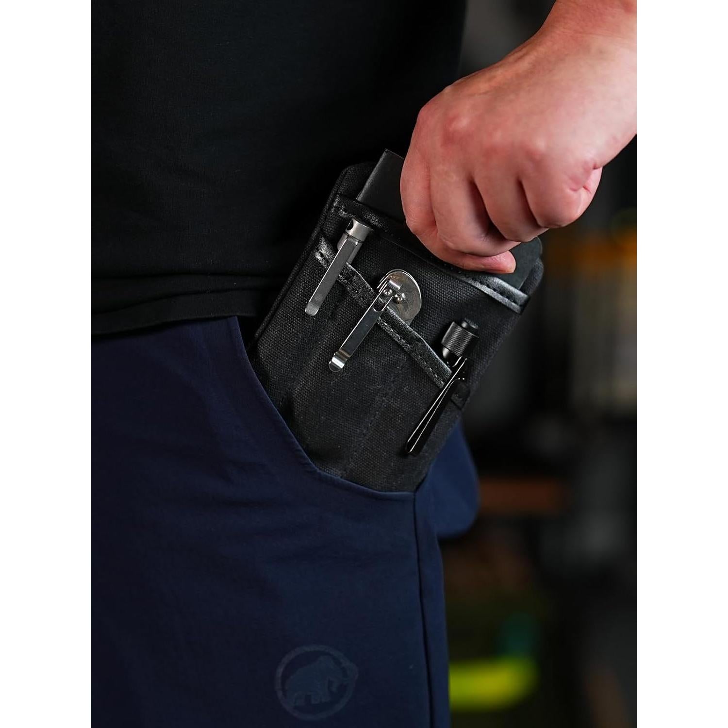 Organizador EDC Compacto Sayram de Lona Impermeable 15.5x10.8cm