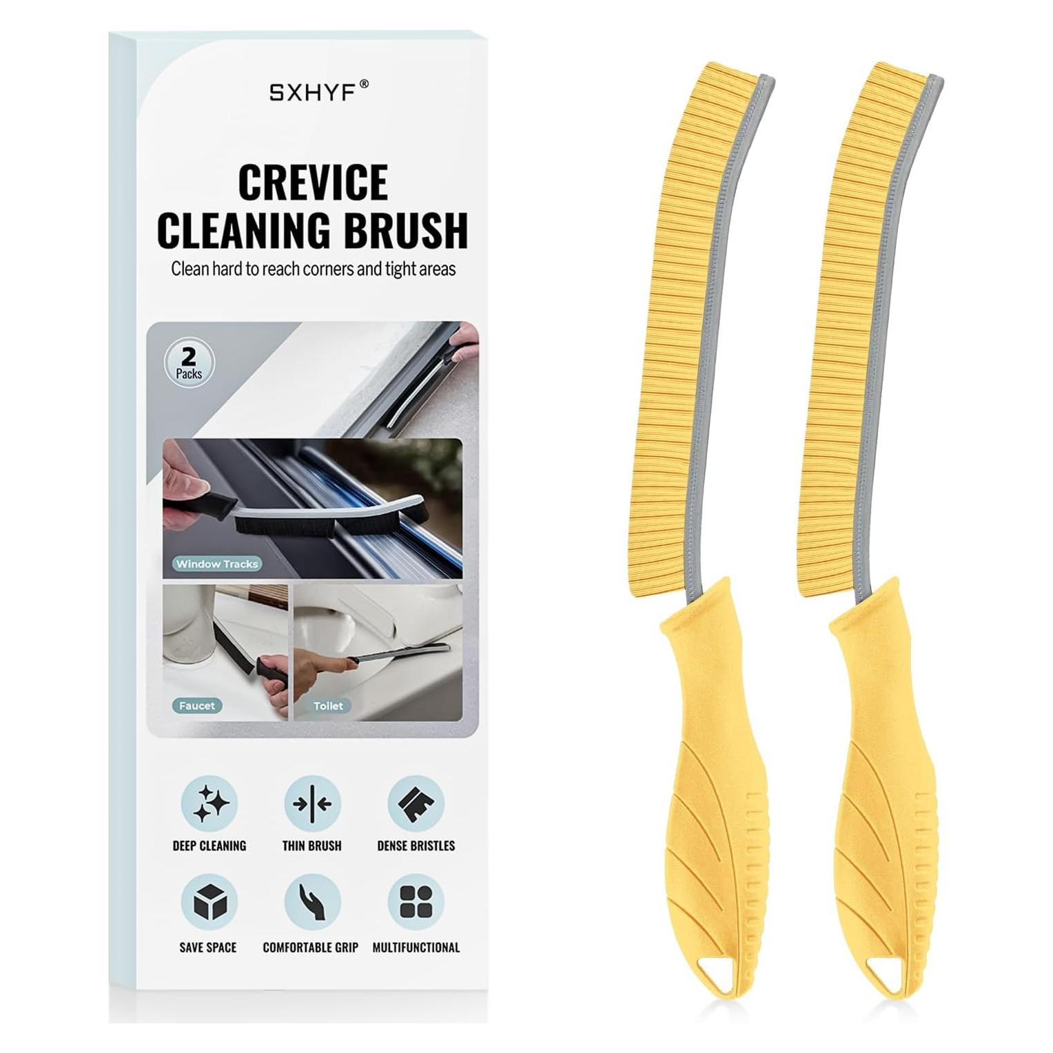 Cepillo de limpieza SXhyf - Ranuras, cerdas duras, 2 piezas