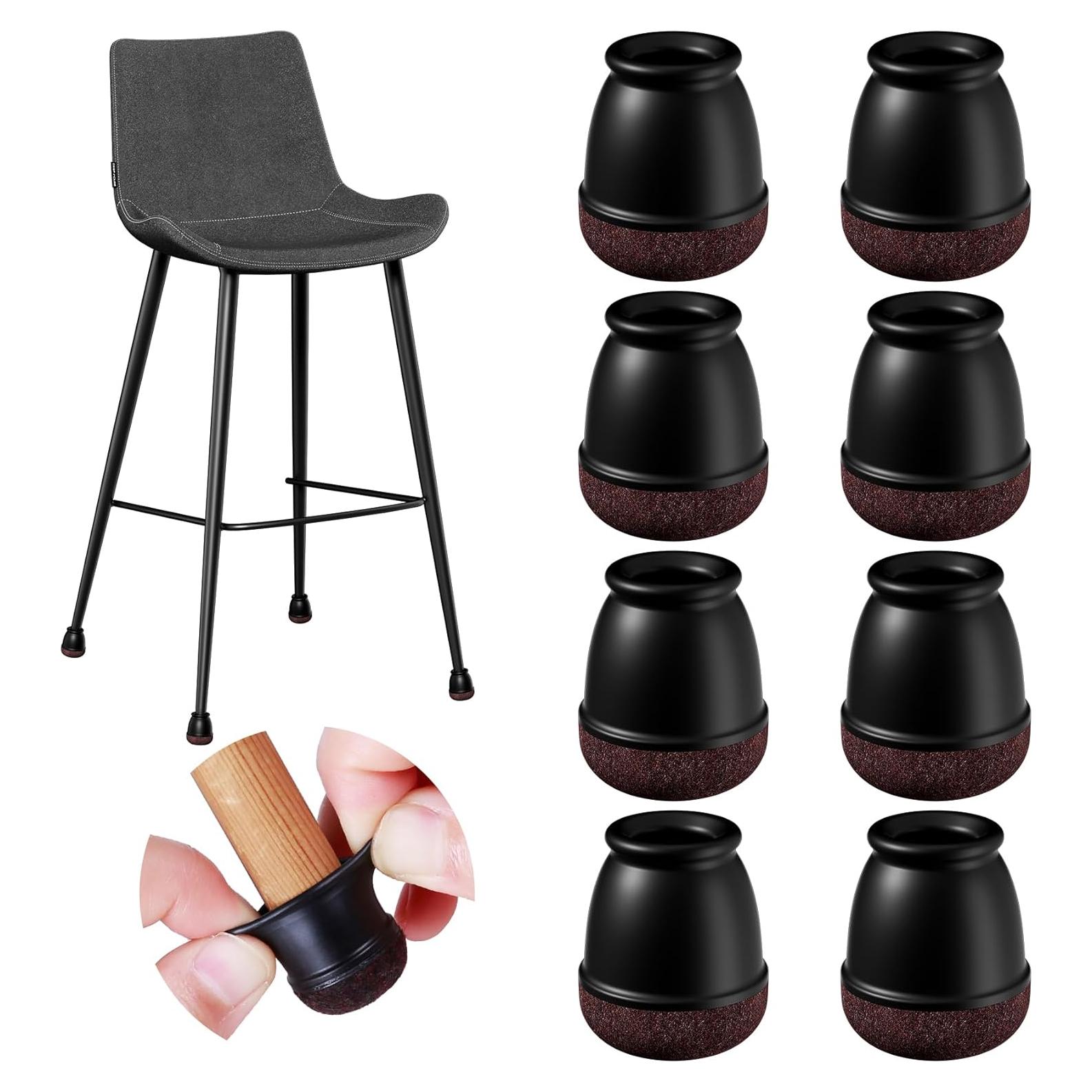 8 Protectores de Suelo para Patas de Sillas GAGUIUP - Negro