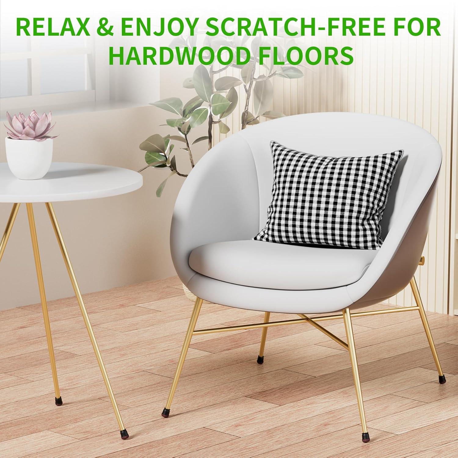 8 Protectores de Suelo para Patas de Sillas GAGUIUP - Negro