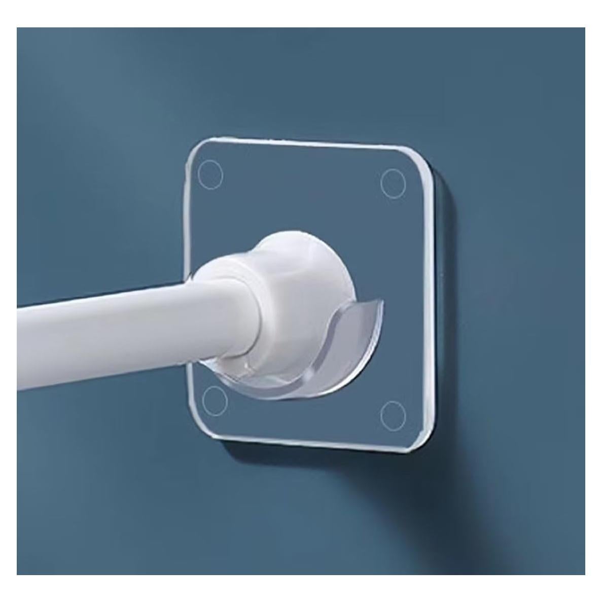 Soporte de Varilla de Ducha Adhesivo LADYMOON 4 Piezas Transparente