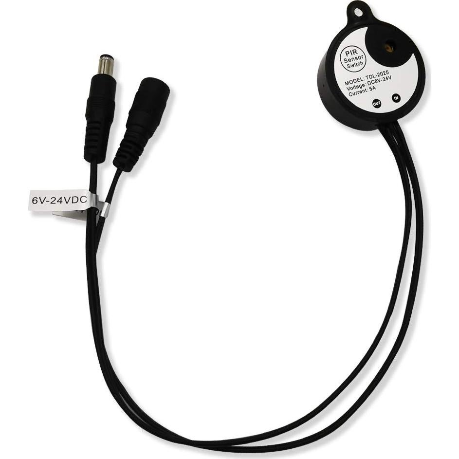 Interruptor Sensor Luz DC 6V-24V Automático LED - Negro