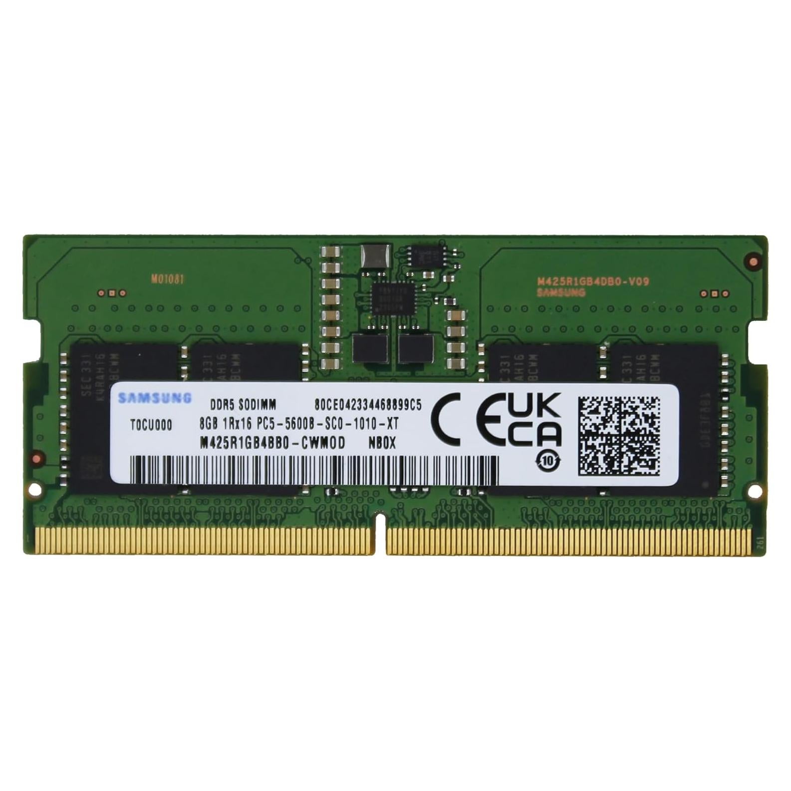 Sam Original 8GB (1x8GB) DDR5 5600MHz PC5-44800 SODIMM 1Rx16 CL46 1.1v M425R1GB4BB0-CWM RAM Memory Laptop Notebook Module Upgrade Adamanta