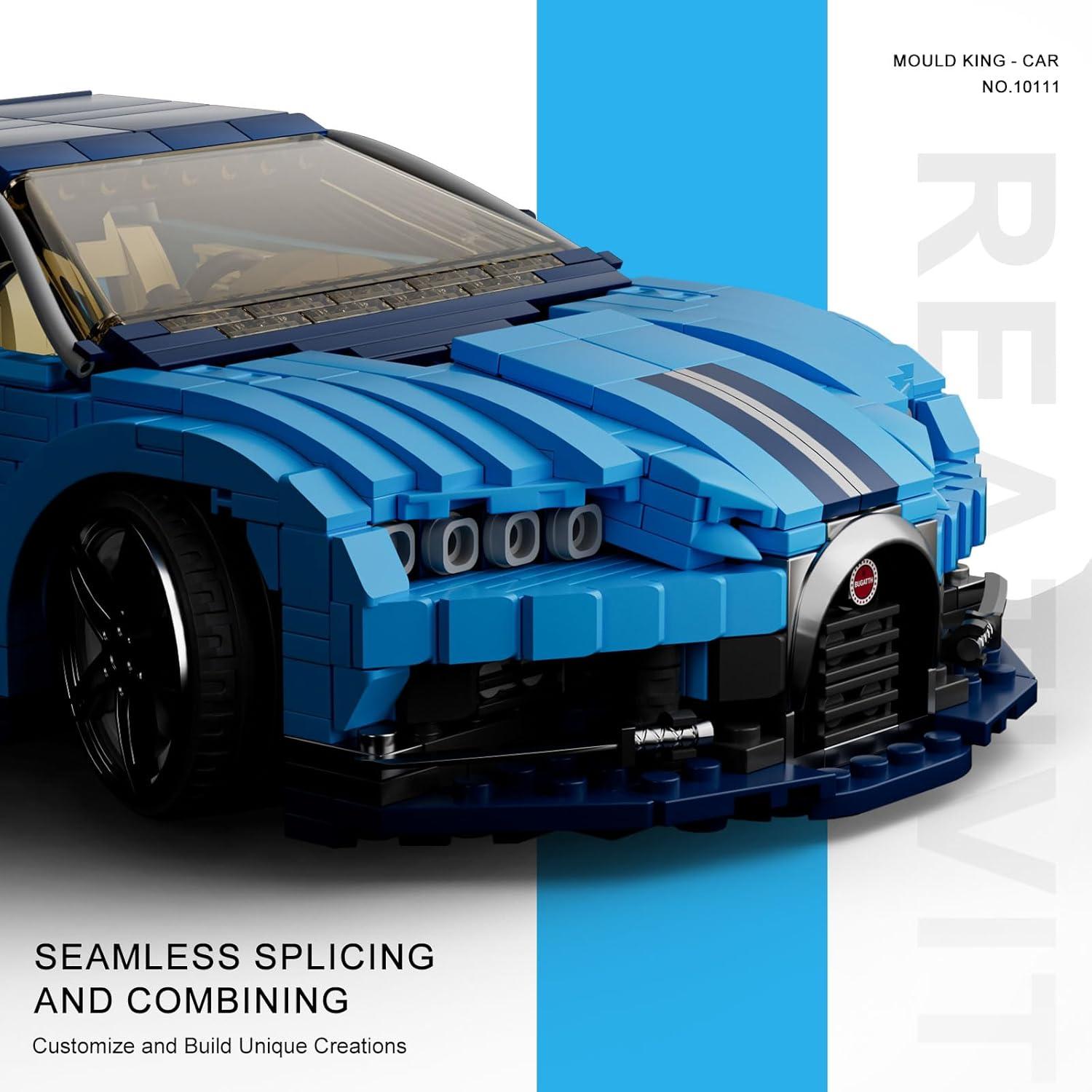 Mould King Coche Deportivo 10111 1222 Piezas Construcción
