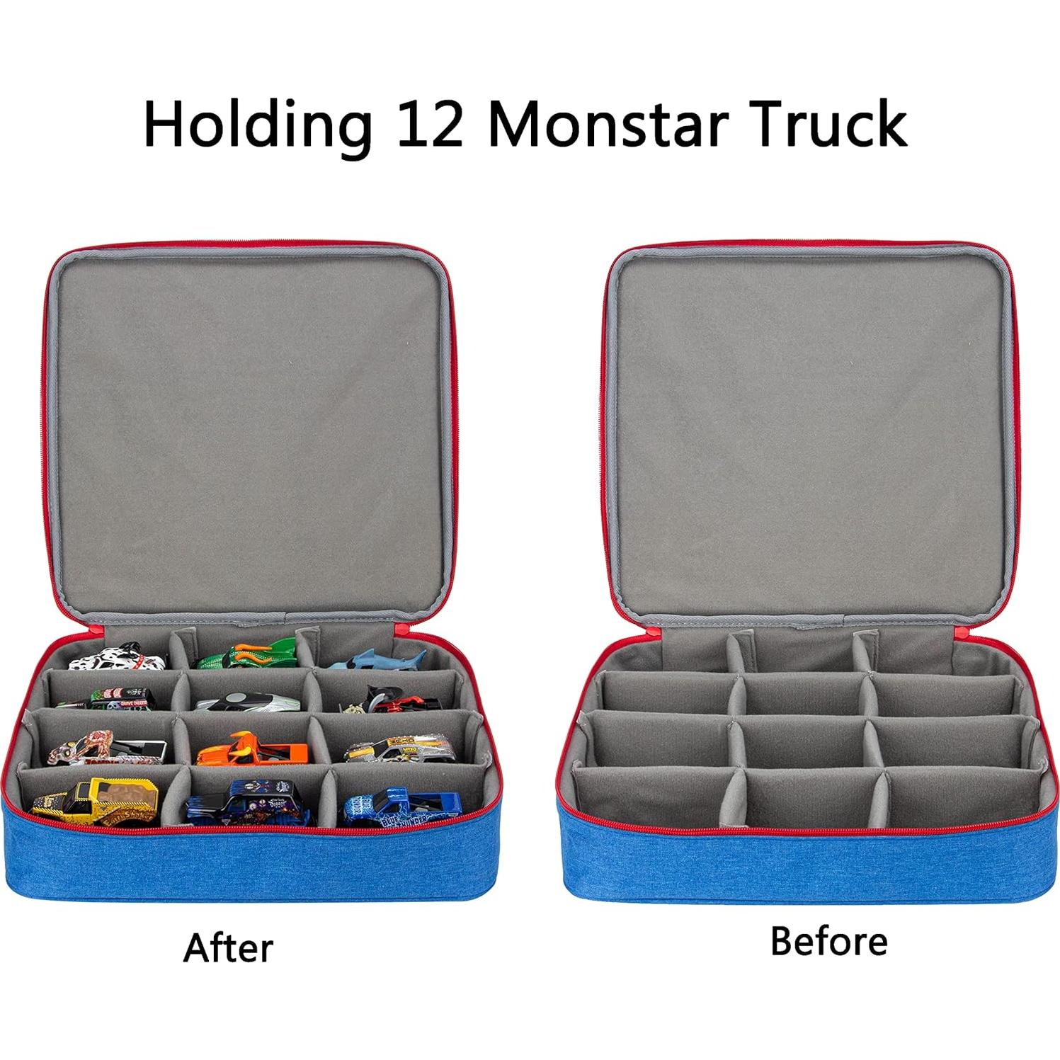 KISLANE Funda para 12 Camiones Monster Jam - Azul