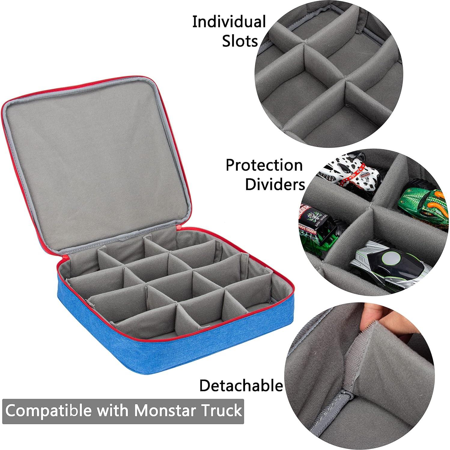 KISLANE Funda para 12 Camiones Monster Jam - Azul