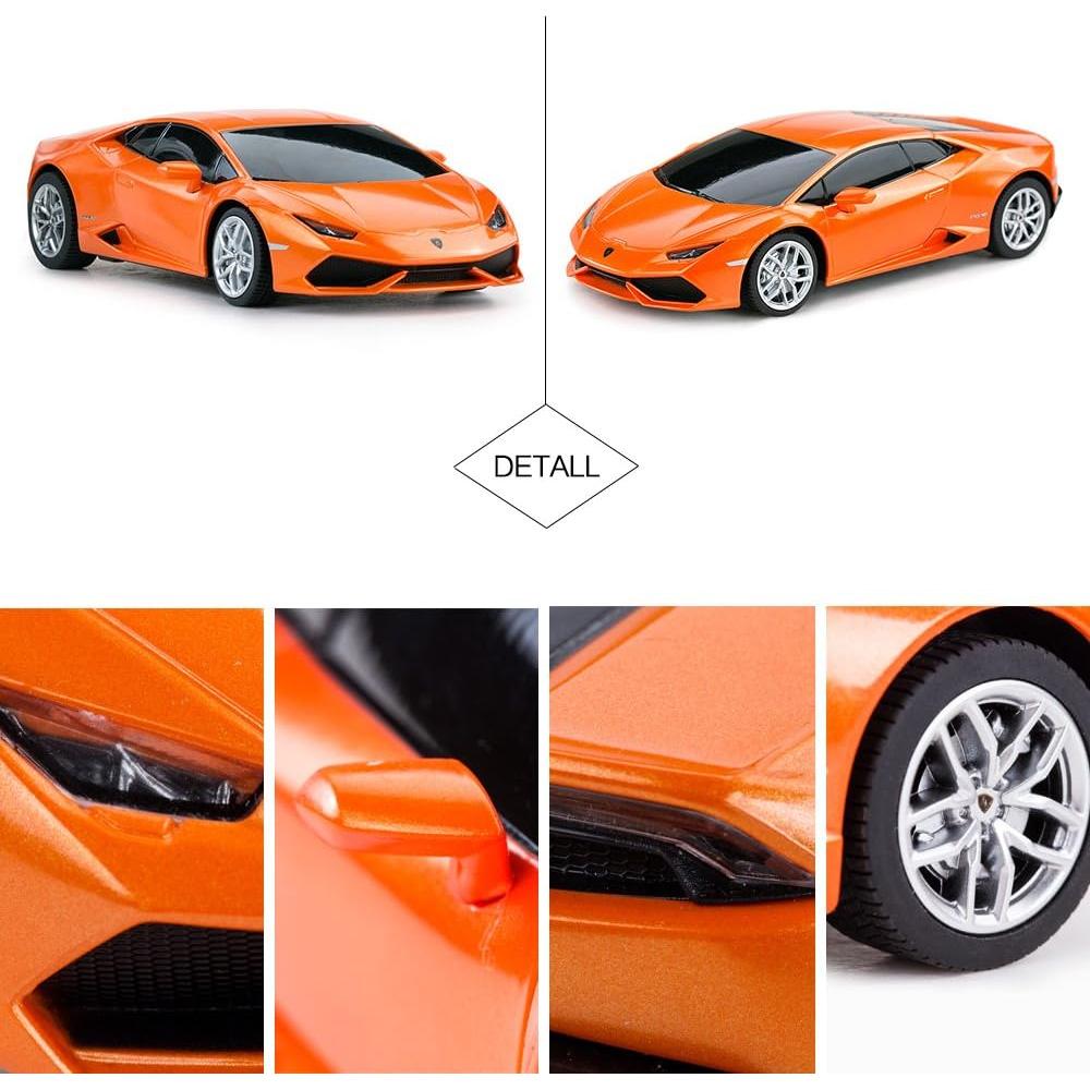 RASTAR Remote Control Car | 1:24 RC Lamborghini HURACÁN LP610-4 Toy Car Model Vehicle, Orange