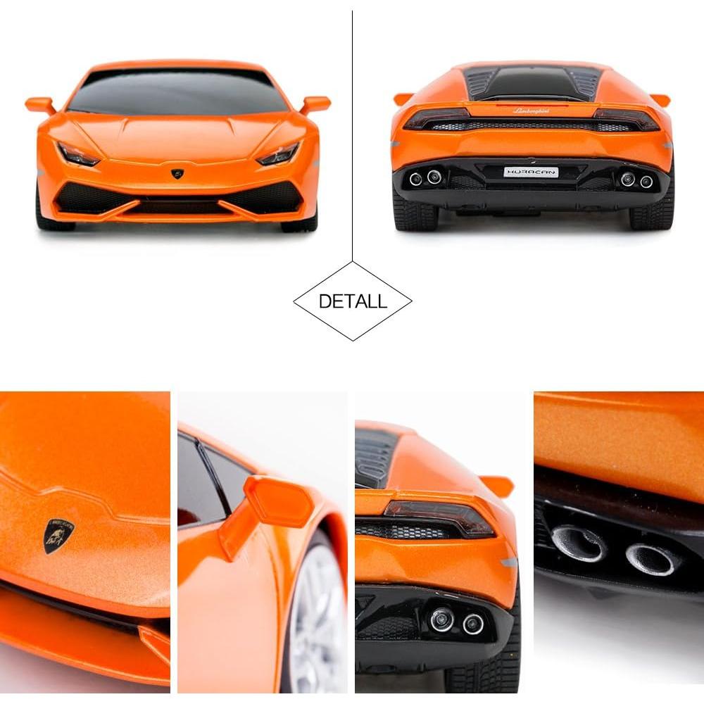 RASTAR Remote Control Car | 1:24 RC Lamborghini HURACÁN LP610-4 Toy Car Model Vehicle, Orange