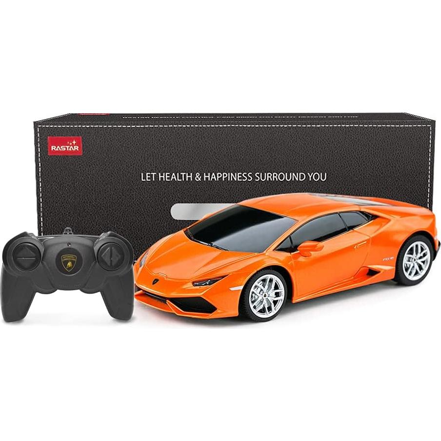 RASTAR Remote Control Car | 1:24 RC Lamborghini HURACÁN LP610-4 Toy Car Model Vehicle, Orange