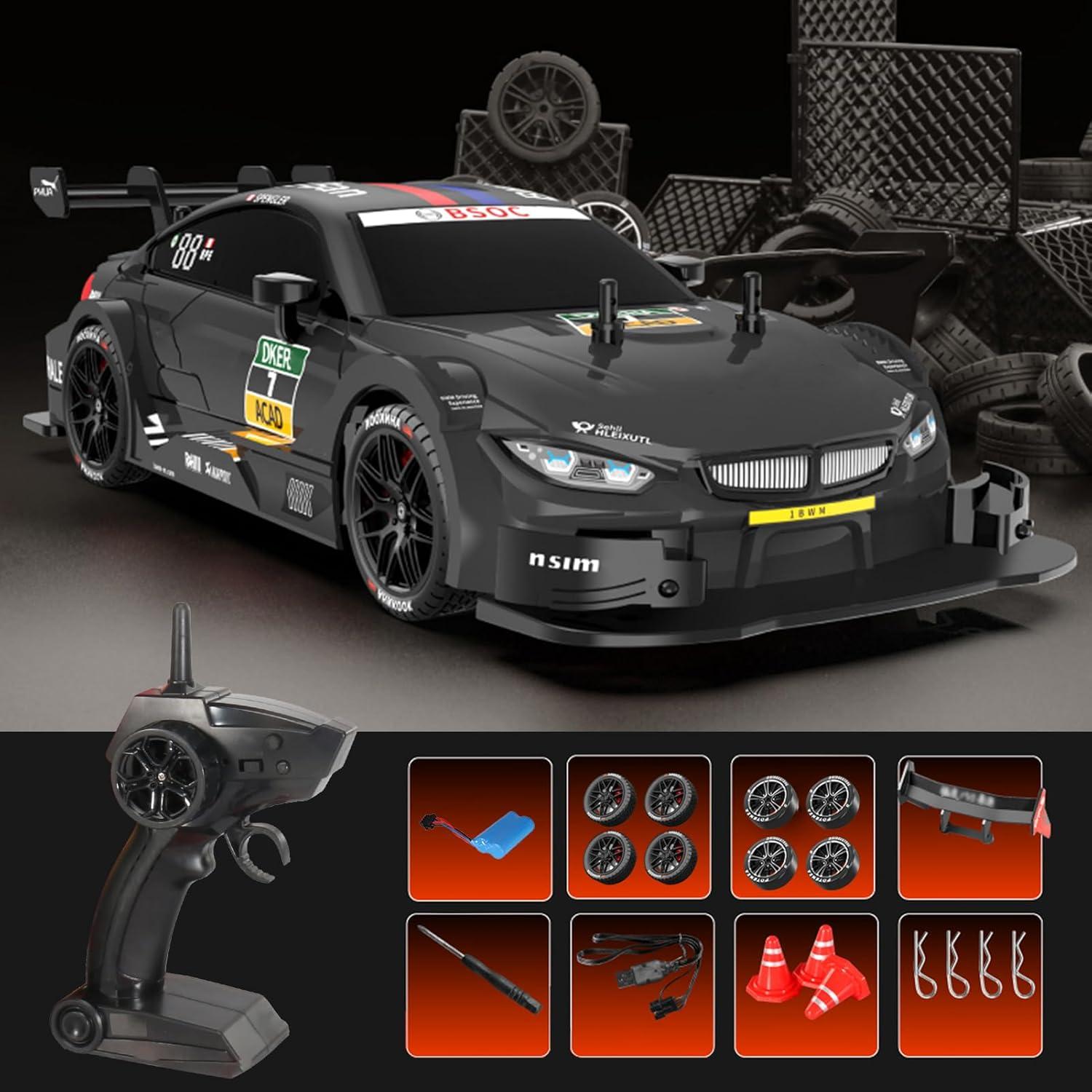 Coche RC GoolRC 1:16 4WD 40km/h Drift y Carreras Negro