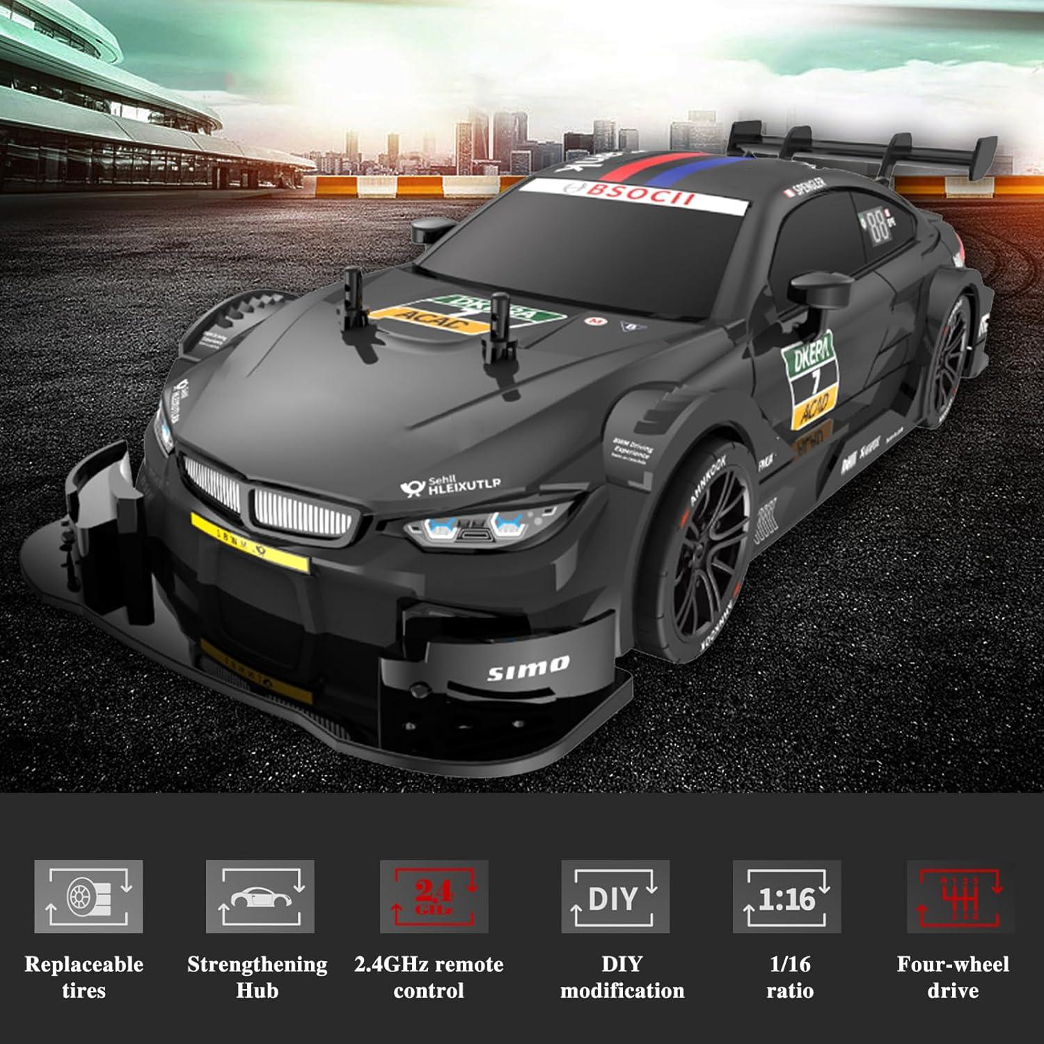 Coche RC GoolRC 1:16 4WD 40KM/H Drift y Carreras Negro