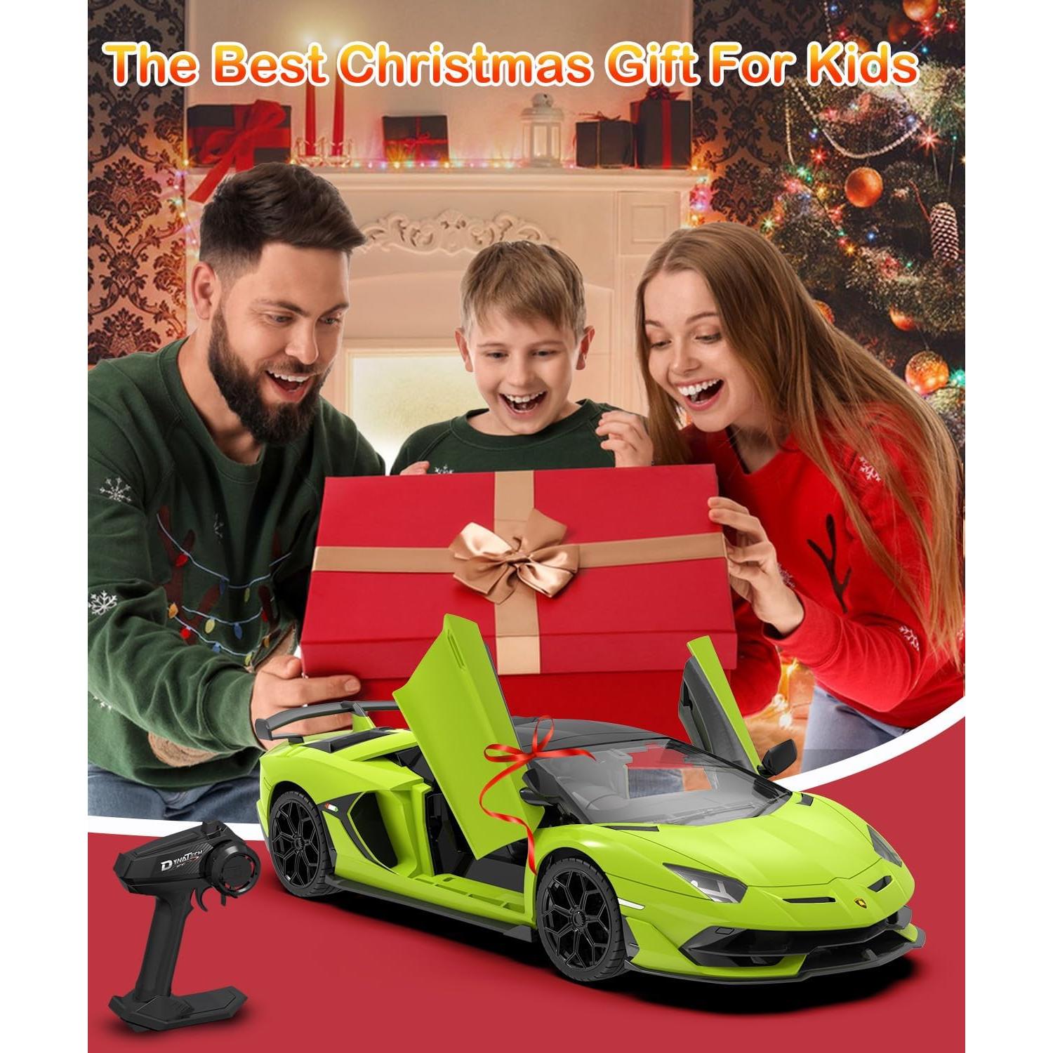 Coche RC Lamborghini Verde 1:14 7.4V 500mAh 15km/h