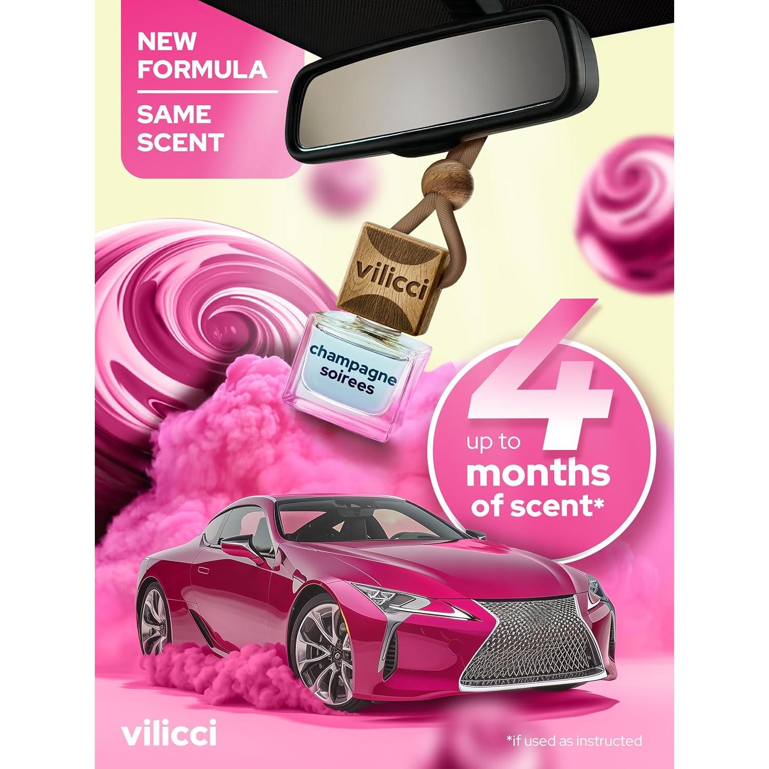 Ambientador de Auto Vilicci Champagne y Soirée - 5.9 ml