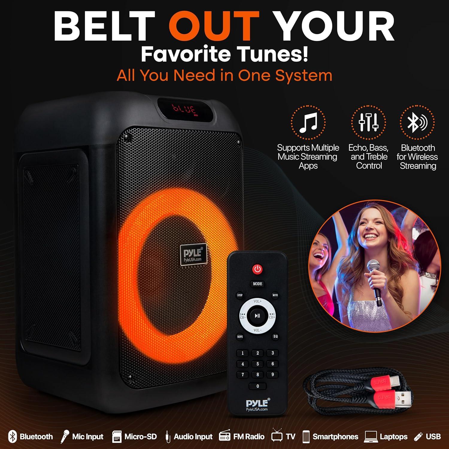 Altavoz Bluetooth Pyle PPHP8496 - 100W Portátil para Fiestas