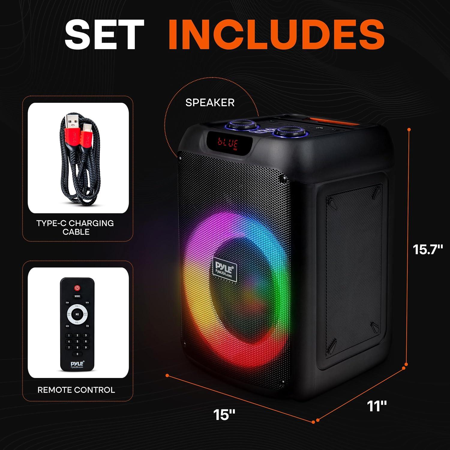 Altavoz Bluetooth Pyle PPHP8496 - 100W Portátil para Fiestas