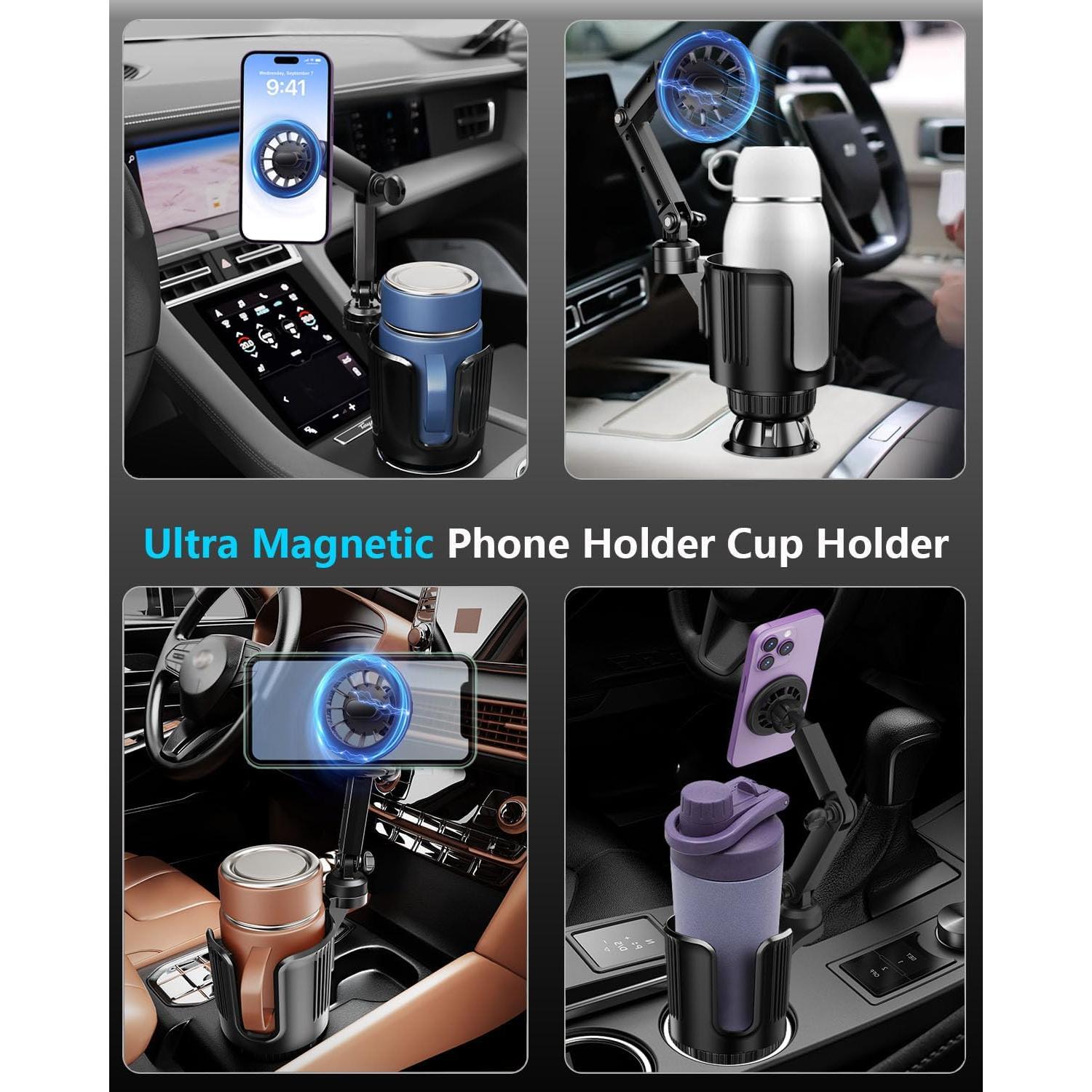 Soporte Magnético para Teléfono en Taza Easkkty - Ajustable 360°