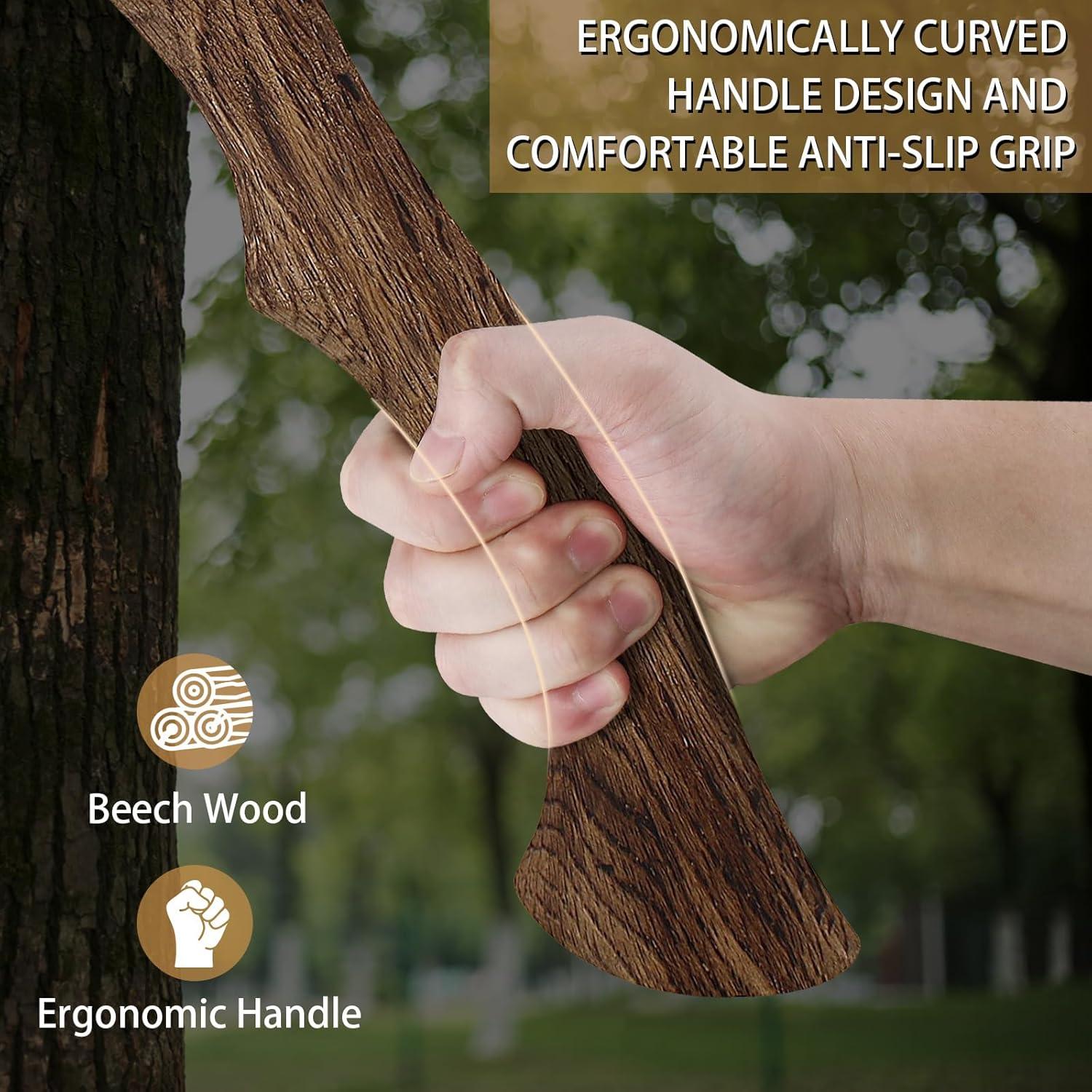 Hacha de Camping DWFKHT 14.3" (36.3 cm) Forjada a Mano