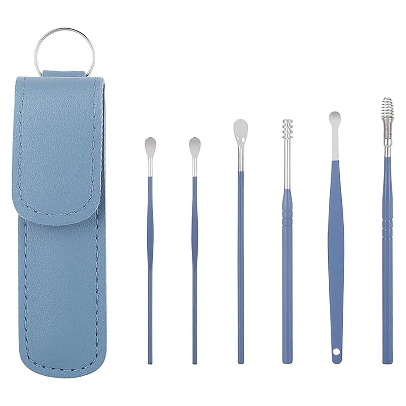 Kit Limpiador de Cera de Oído Mashaop con Estuche Portátil