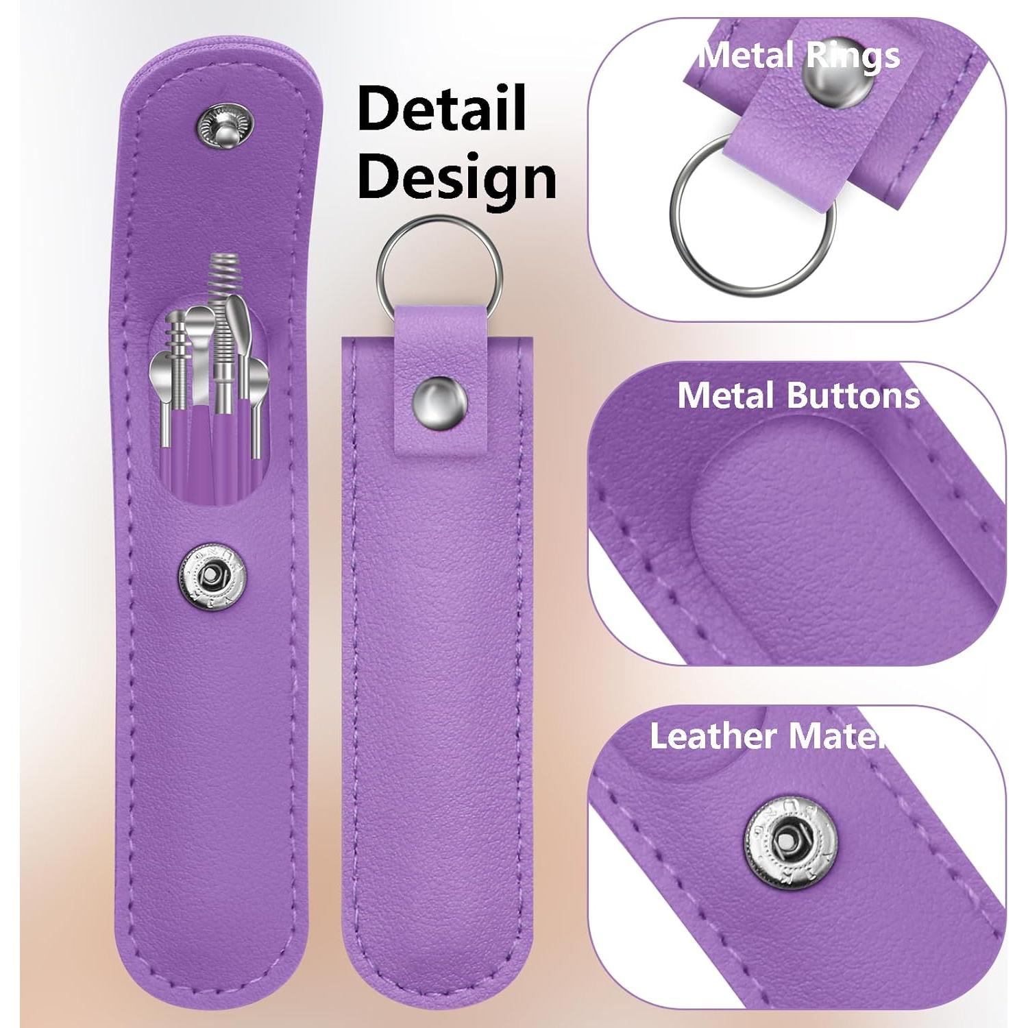 Kit Limpiador de Cera de Oído Mashaop con Estuche Portátil