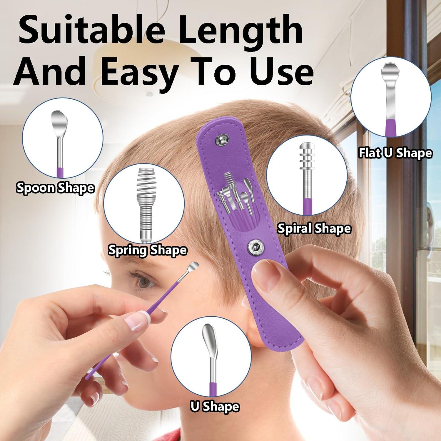 Kit Limpiador de Cera de Oído Mashaop con Estuche Portátil