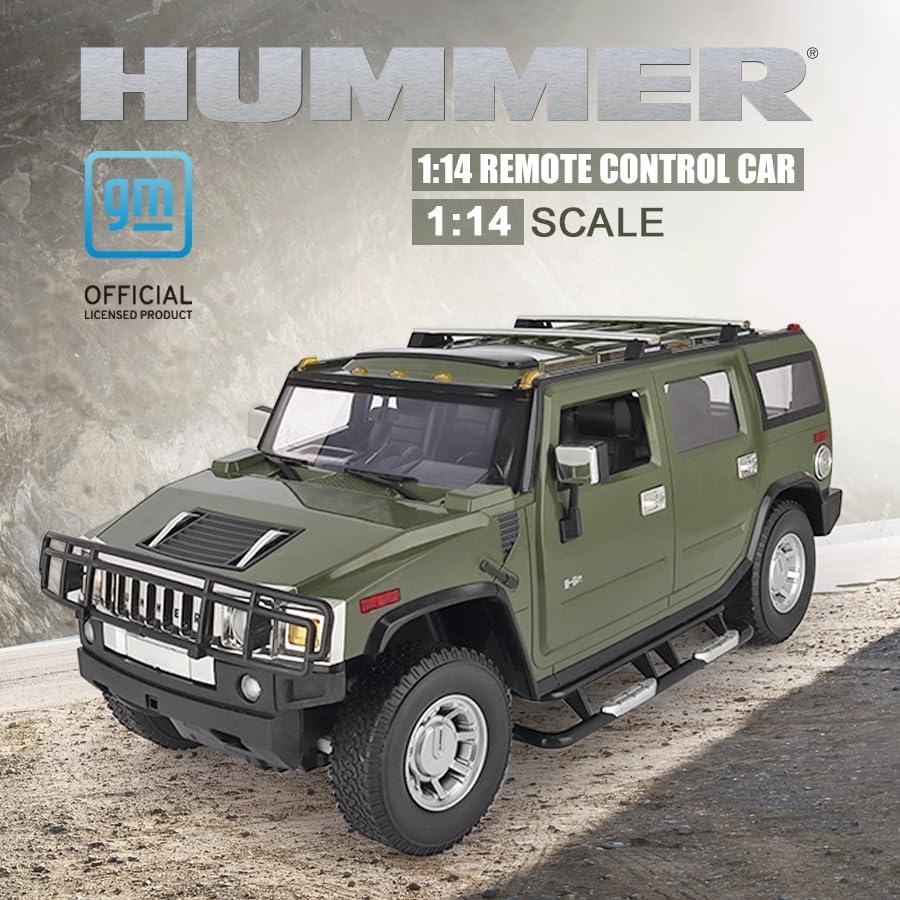 Jeep RC Vinie Hummer H2 1:14 Verde Militar con LED