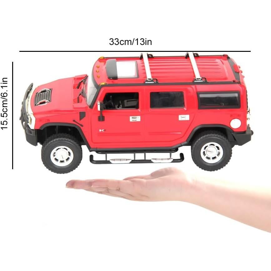 Jeep RC Vinie Hummer H2 1:14 Verde Militar con LED