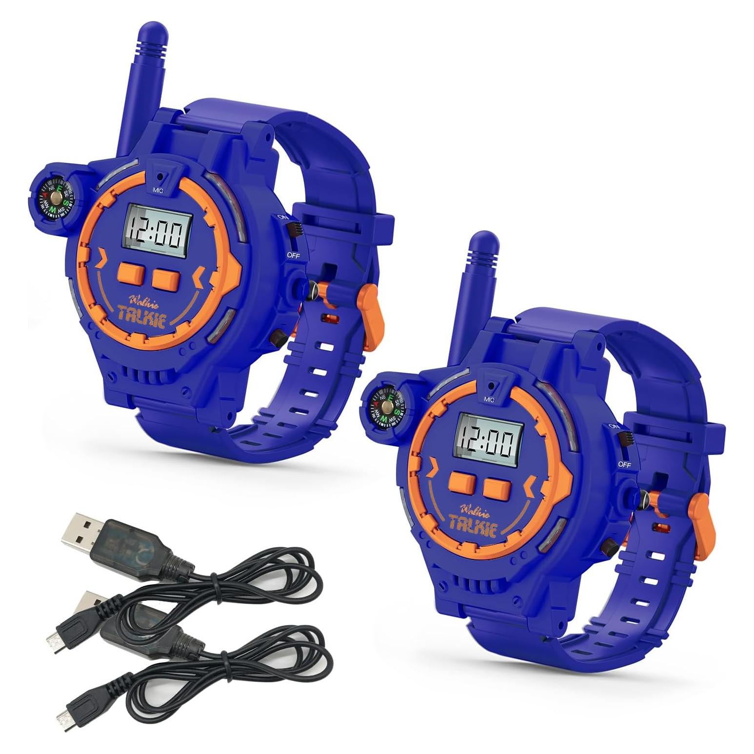 Walkie Talkie Recargable Gantan para Niños Azul 166g