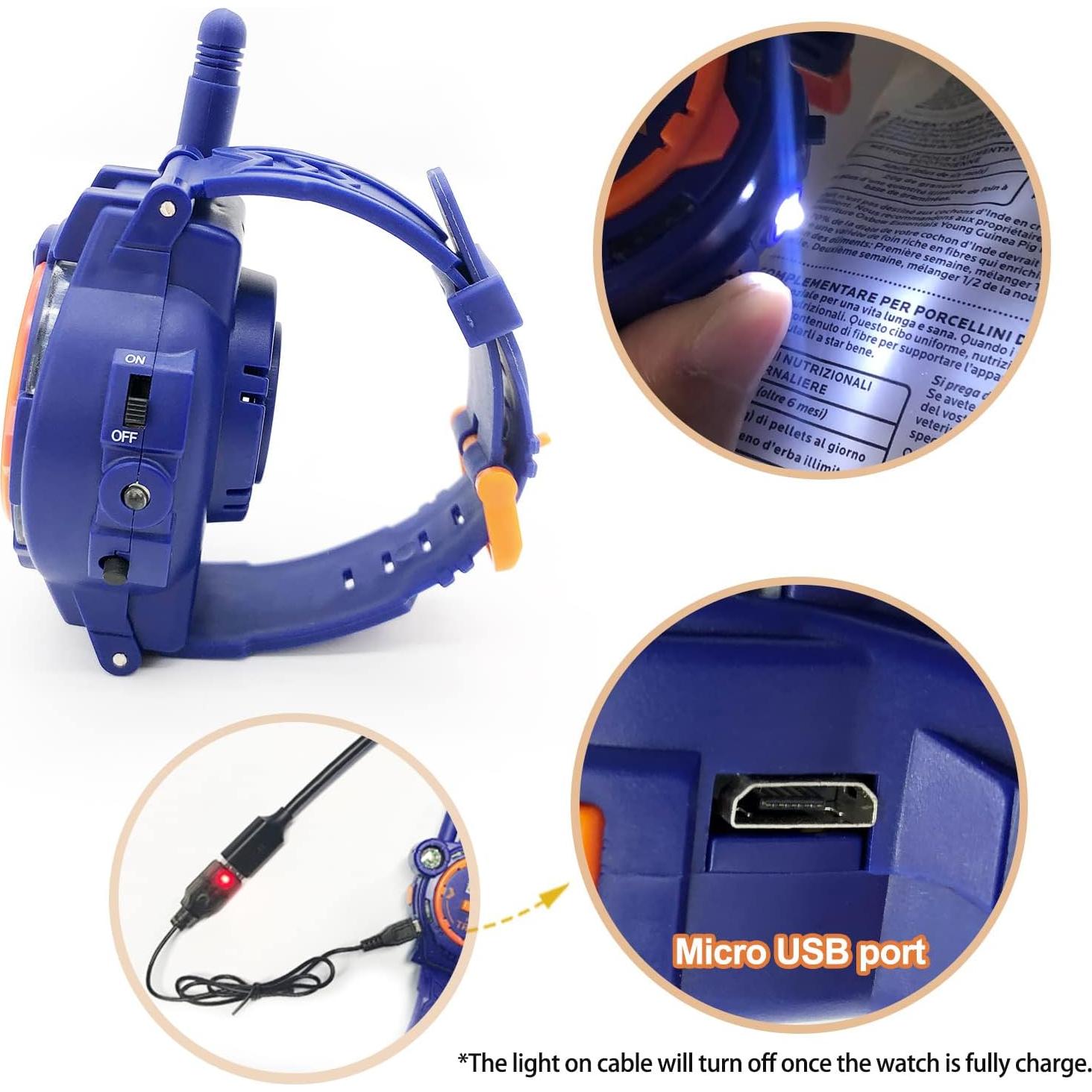 Walkie Talkie Recargable Gantan para Niños Azul 166g