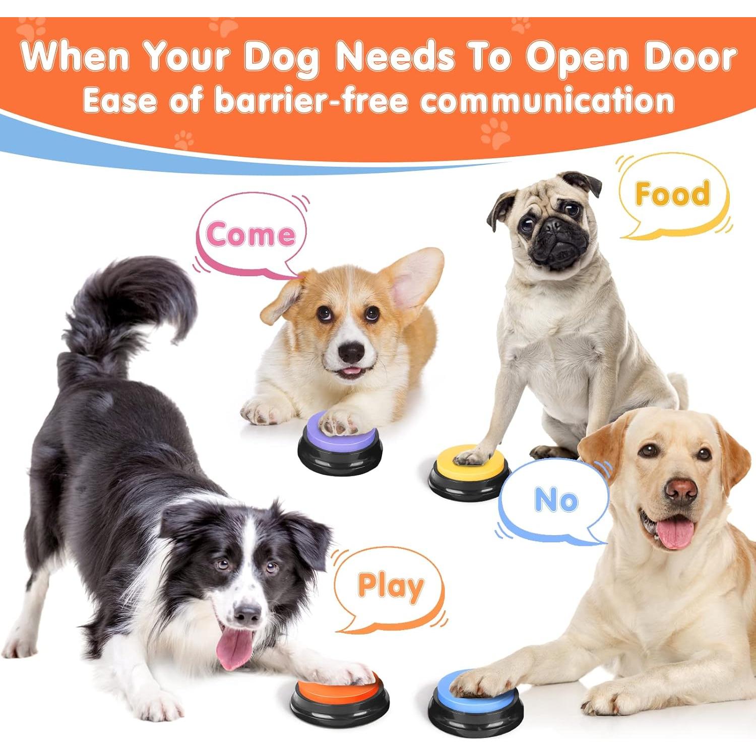 Botones Hablantes para Perros DCIAER - 4 Botones Grabables