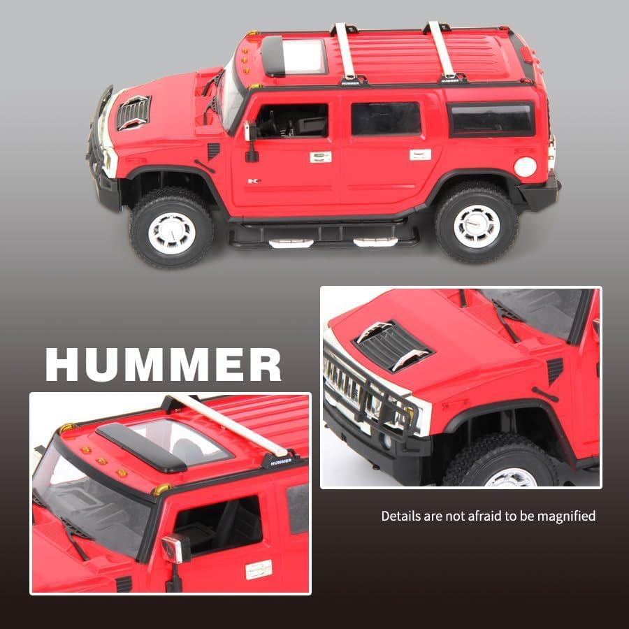 Jeep RC Vinie Hummer H2 1:14 con Luces LED Rojo