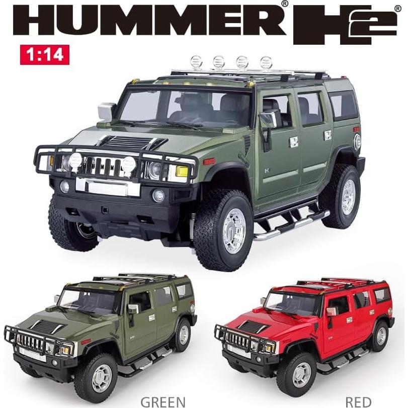 Jeep RC Vinie Hummer H2 1:14 con Luces LED Rojo