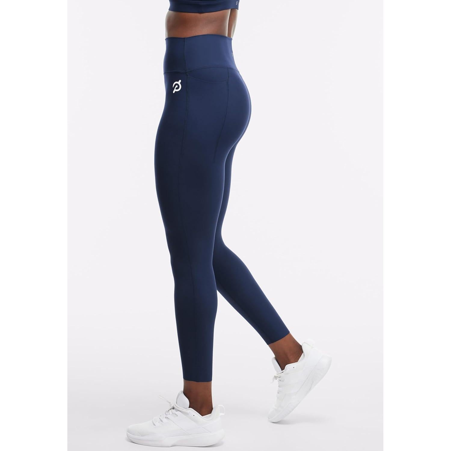 Leggings de Cintura Alta con Bolsillo Peloton Mujer Azul Marino