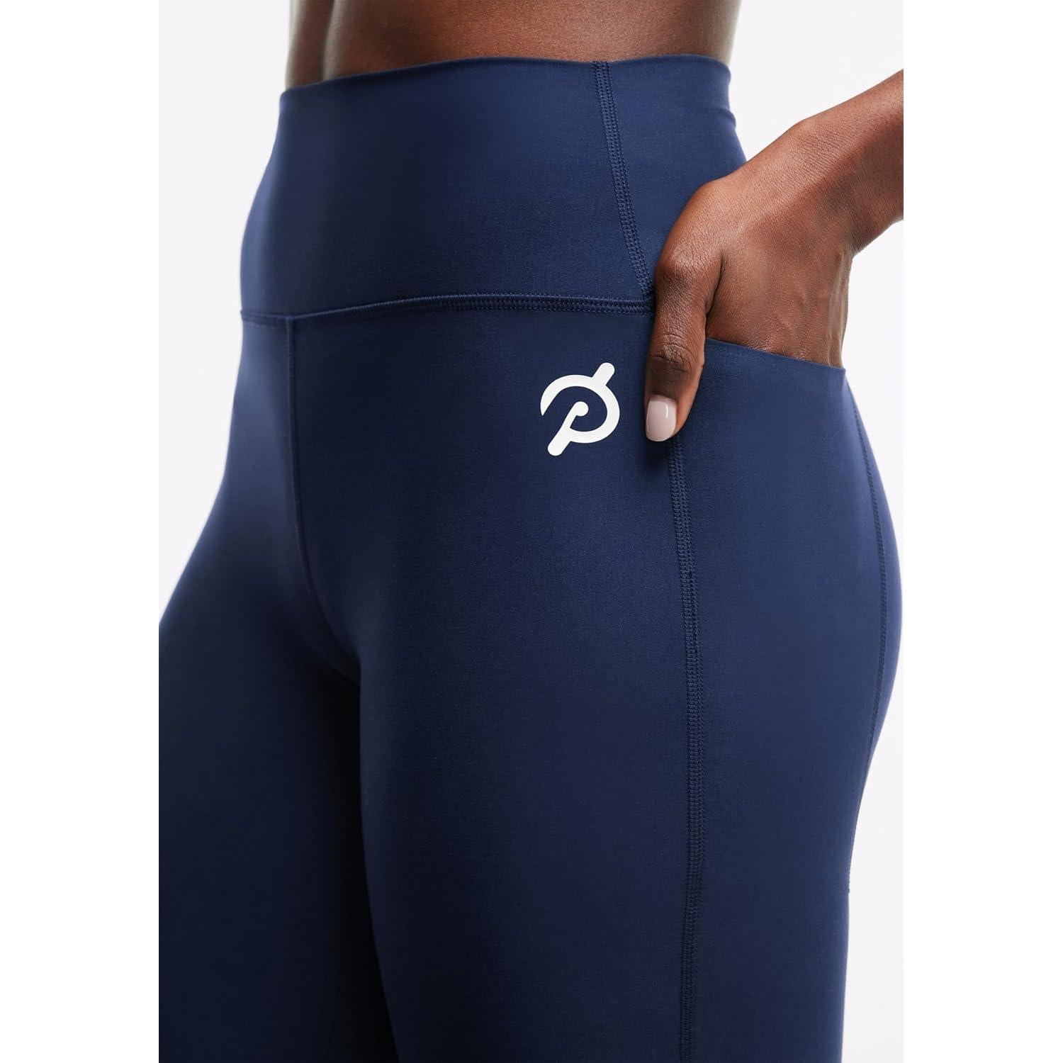 Leggings de Cintura Alta con Bolsillo Peloton Mujer Azul Marino