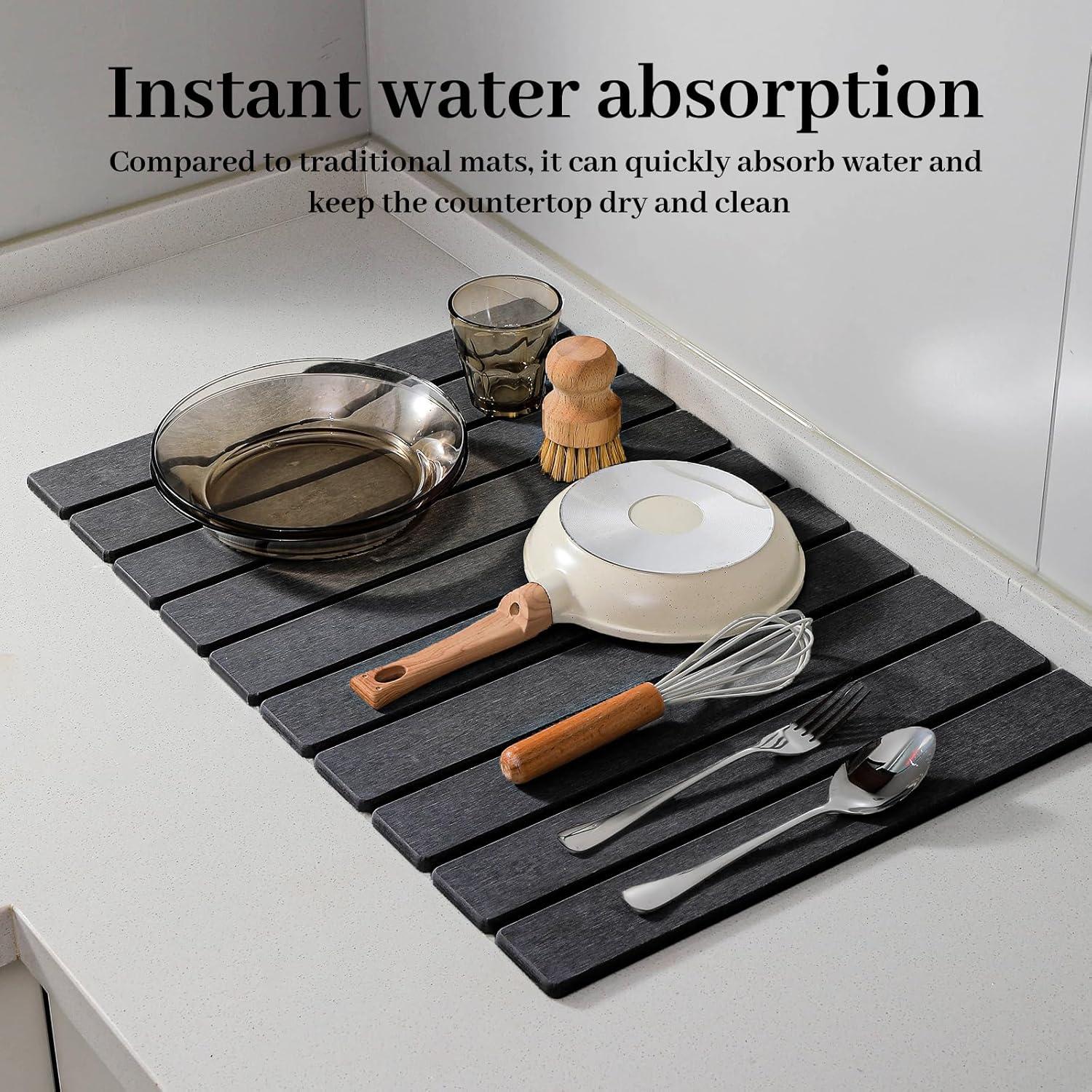 Alfombrilla de Secado de Piedra Diatomácea Trendygeminis 61x41cm