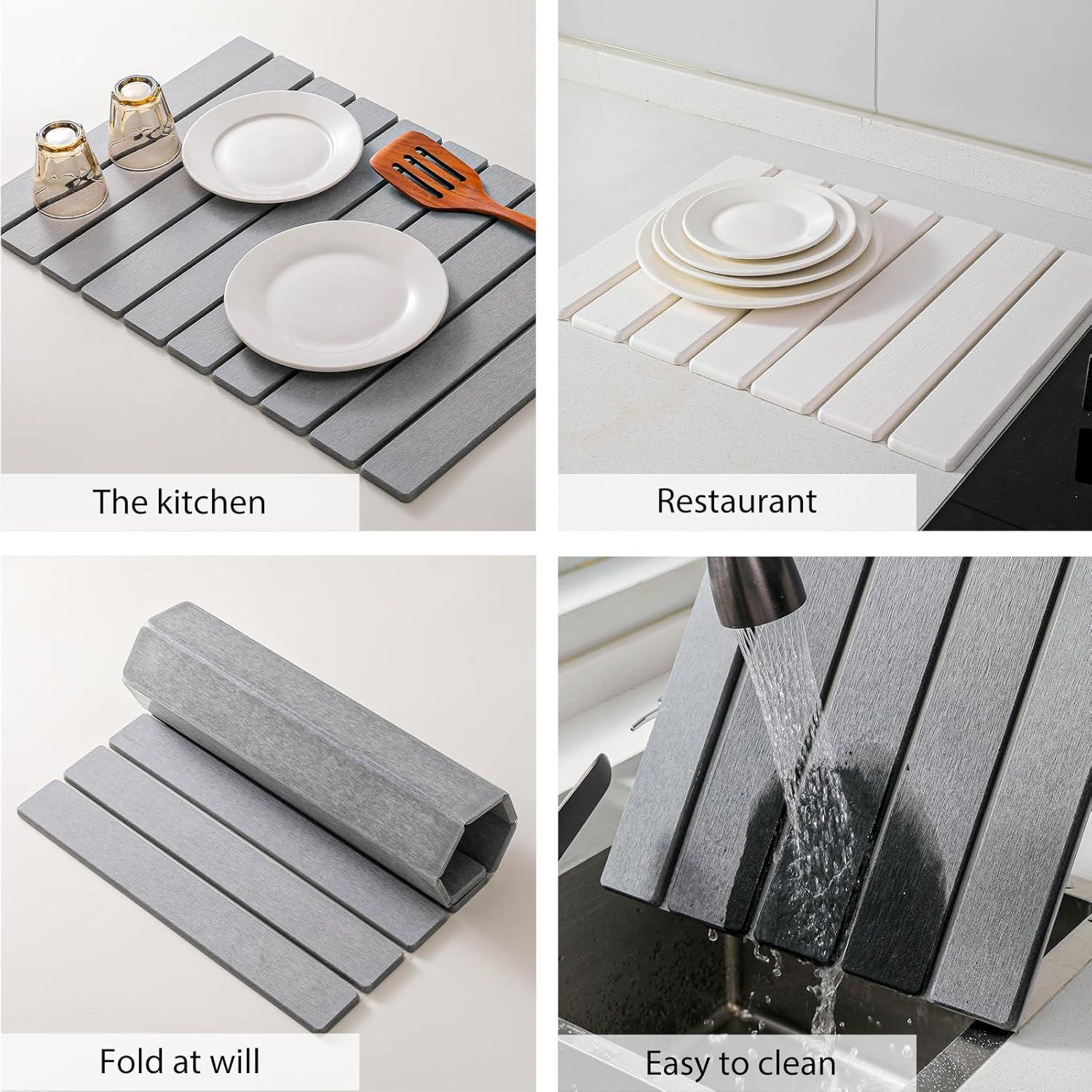 Alfombrilla de Secado de Piedra Diatomácea Trendygeminis 61x41cm