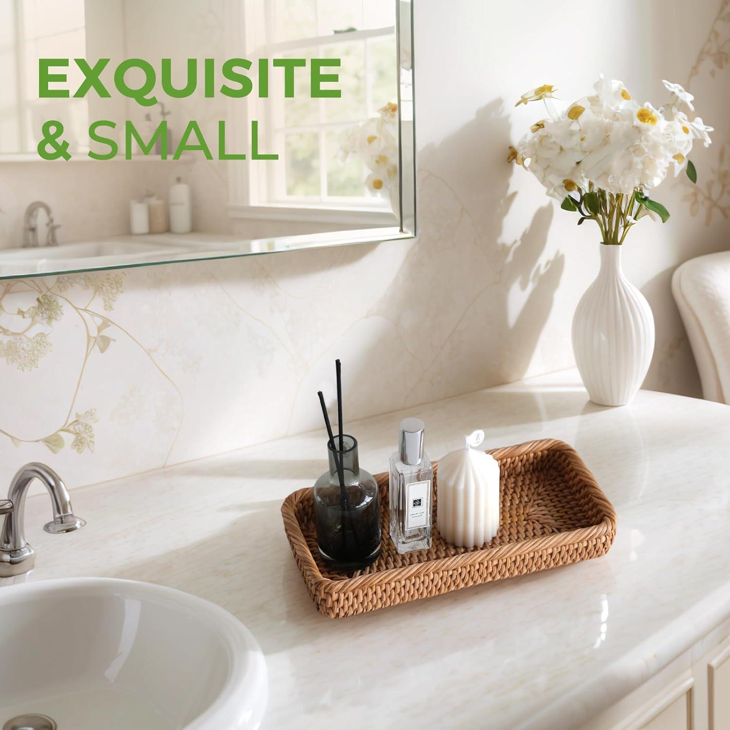 Bandeja de Mimbre Natural S310 Rectangular 25.4x12.95 cm