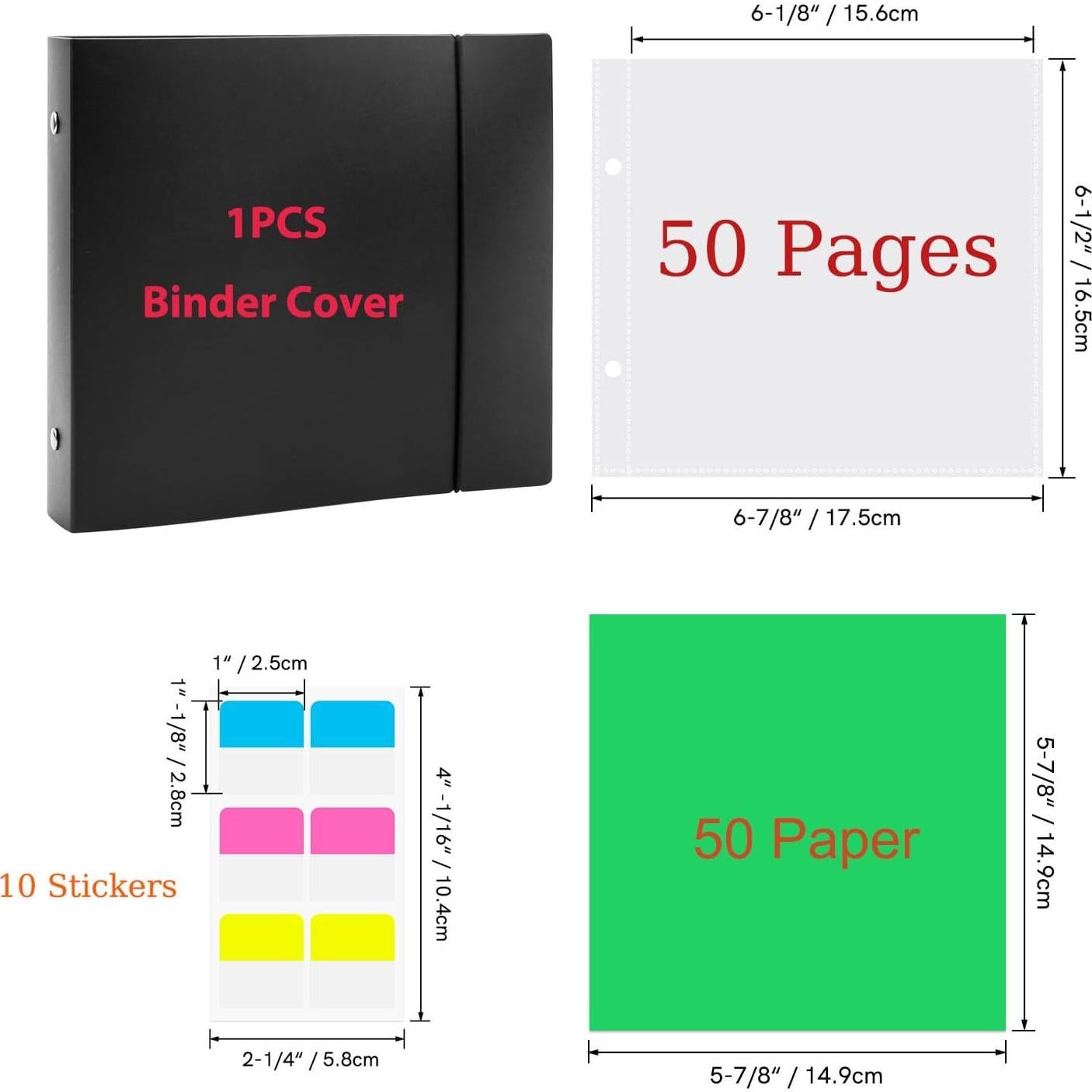 Carpeta de Almacenamiento de Plantillas de Galletas BAOFALI 6x6