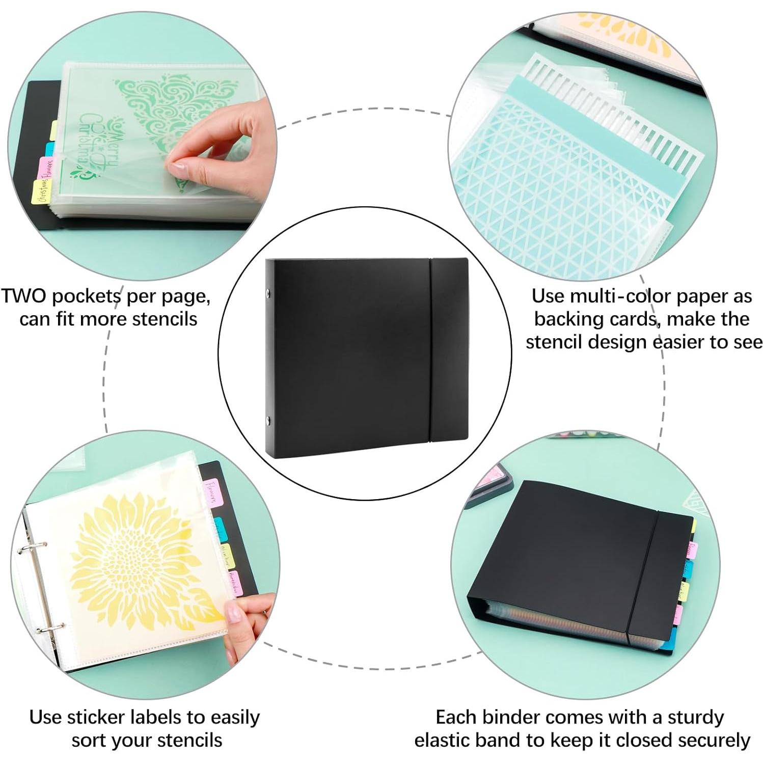 Carpeta de Almacenamiento de Plantillas de Galletas BAOFALI 6x6