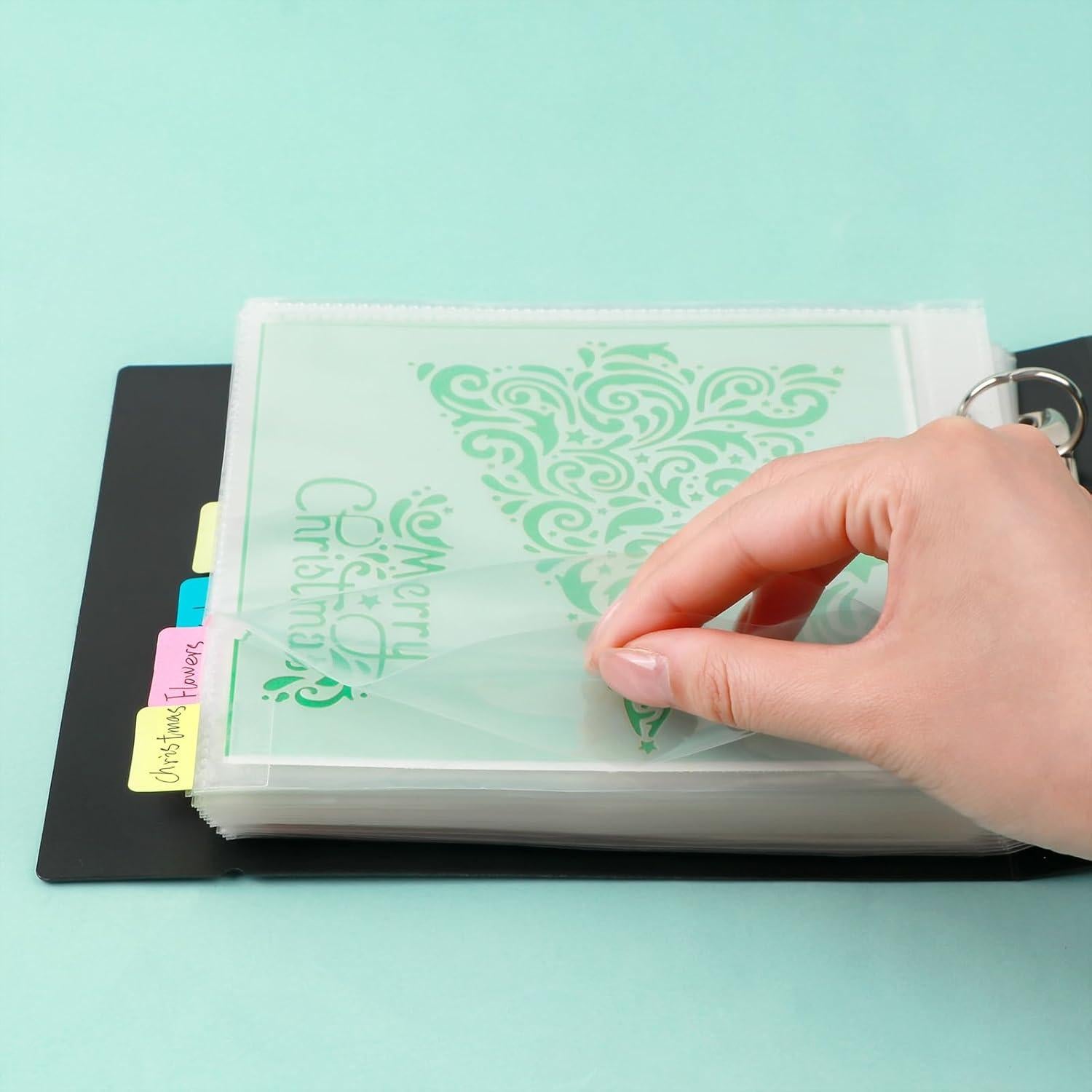 Carpeta de Almacenamiento de Plantillas de Galletas BAOFALI 6x6