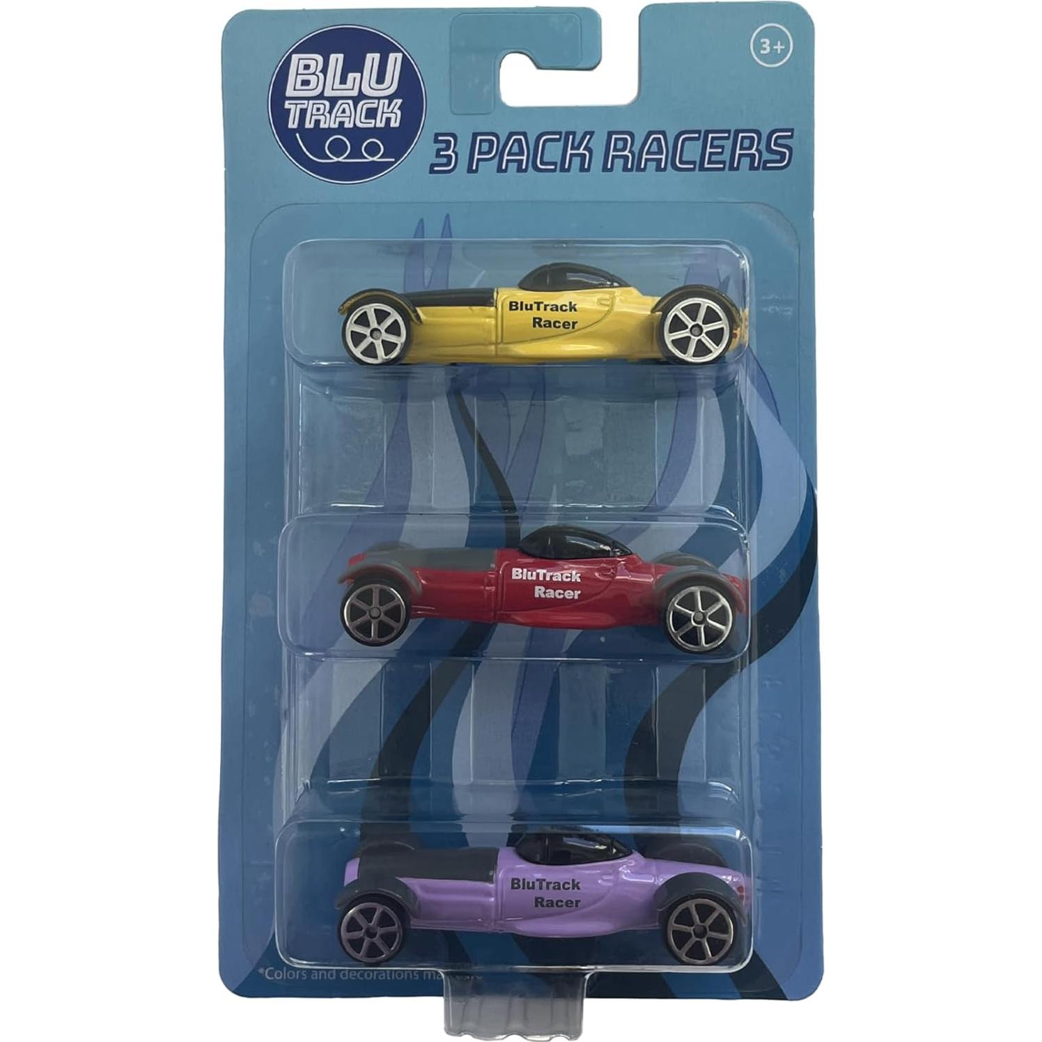 Racers BluTrack - Paquete de 3 Coches a Escala 1/64
