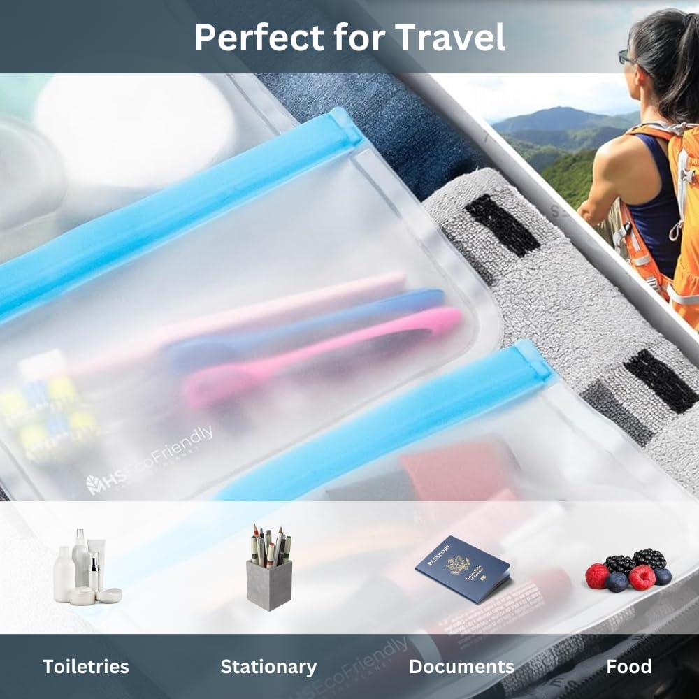 Bolsas de Congelador Reutilizables MHSEcoFriendly 12 Pzas M y XL