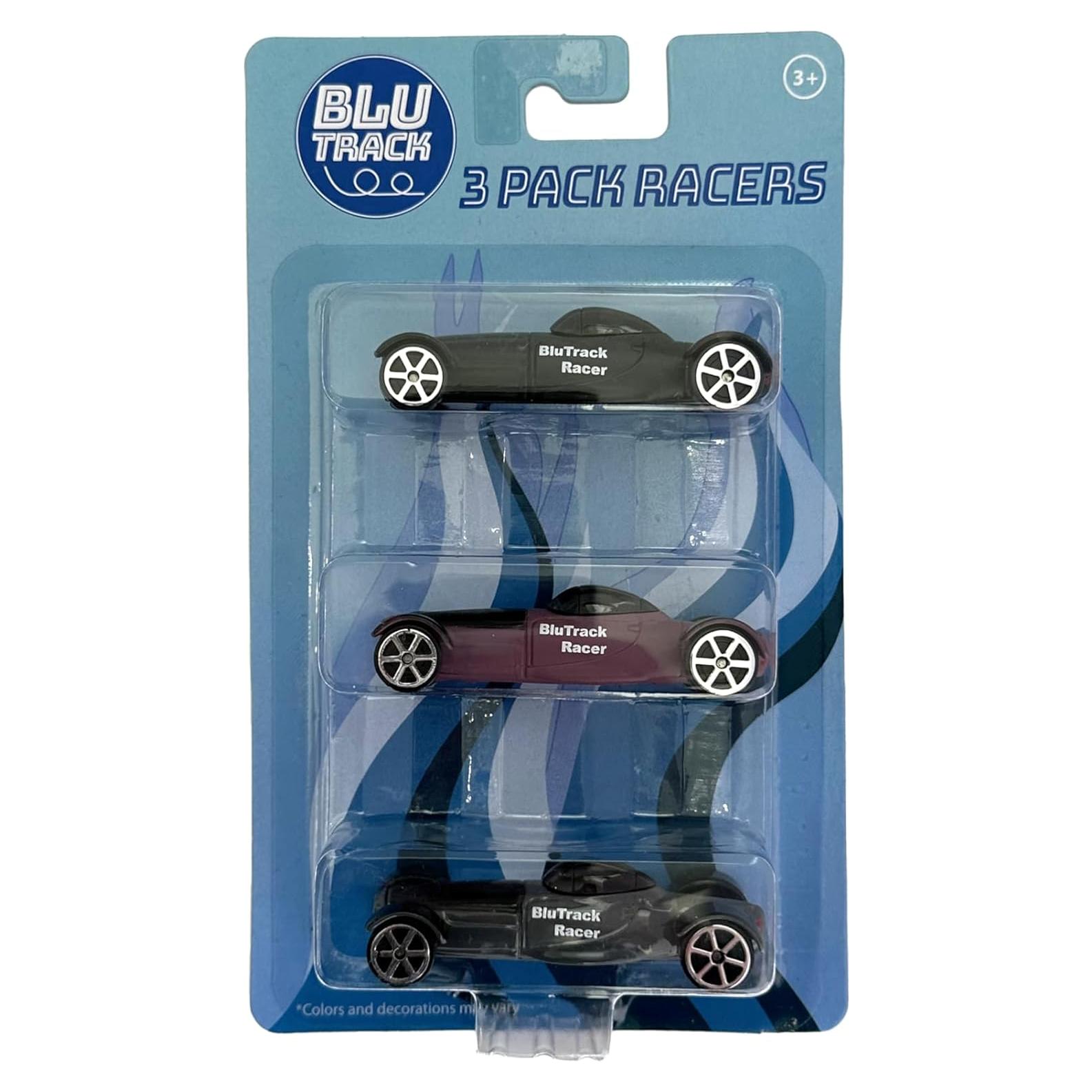 BluTrack Racers Paquete de 3 Coches Escala 1/64 Medianoche