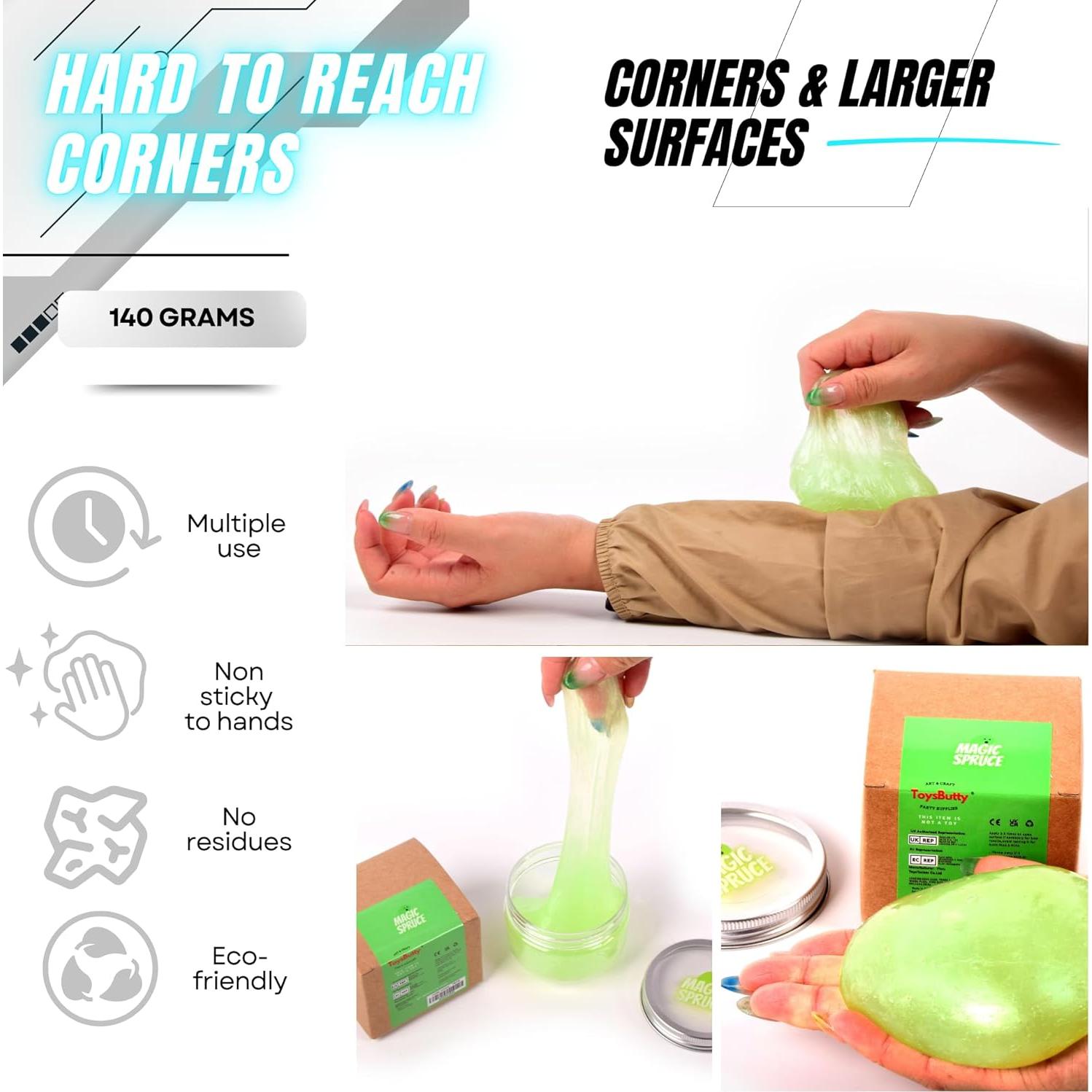 Gel de Limpieza Multifuncional ToysButty FruitySpruce Verde 140ml