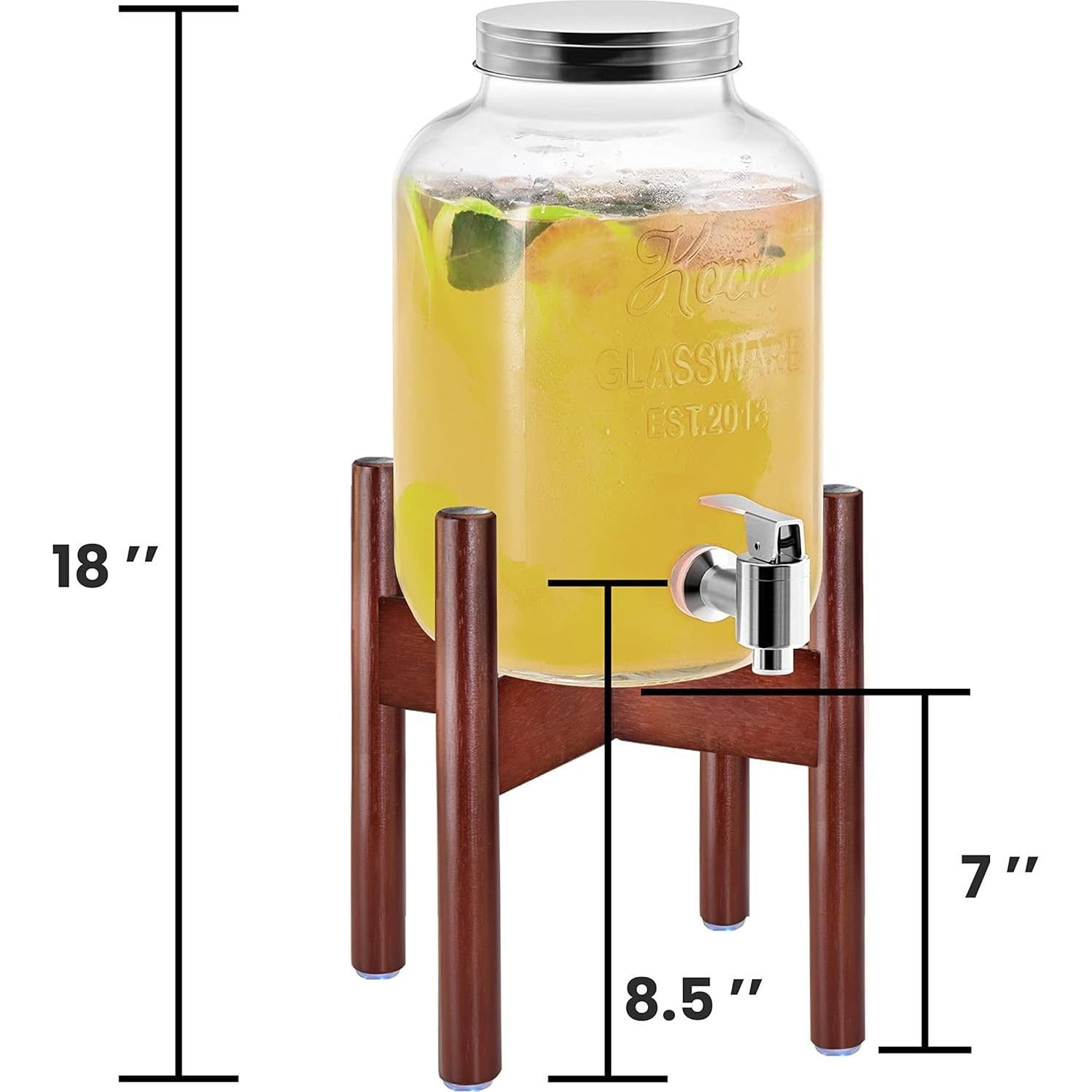 Soporte Ajustable para Dispensador de Bebidas ZPirates - Madera Oscura