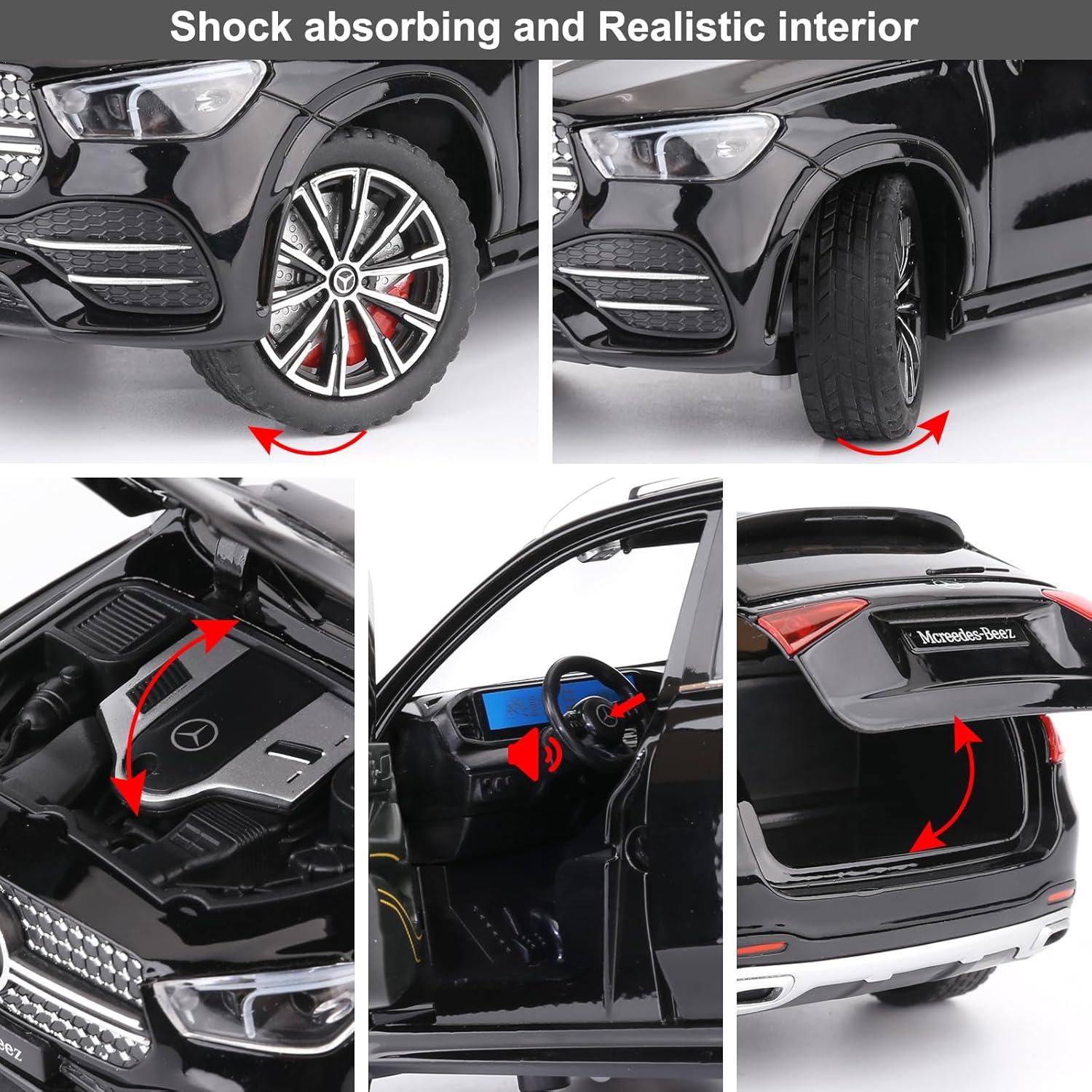 Coche de Juguete Benz GLE 350 WAKAKAC 1:24 con Sonido y Luz