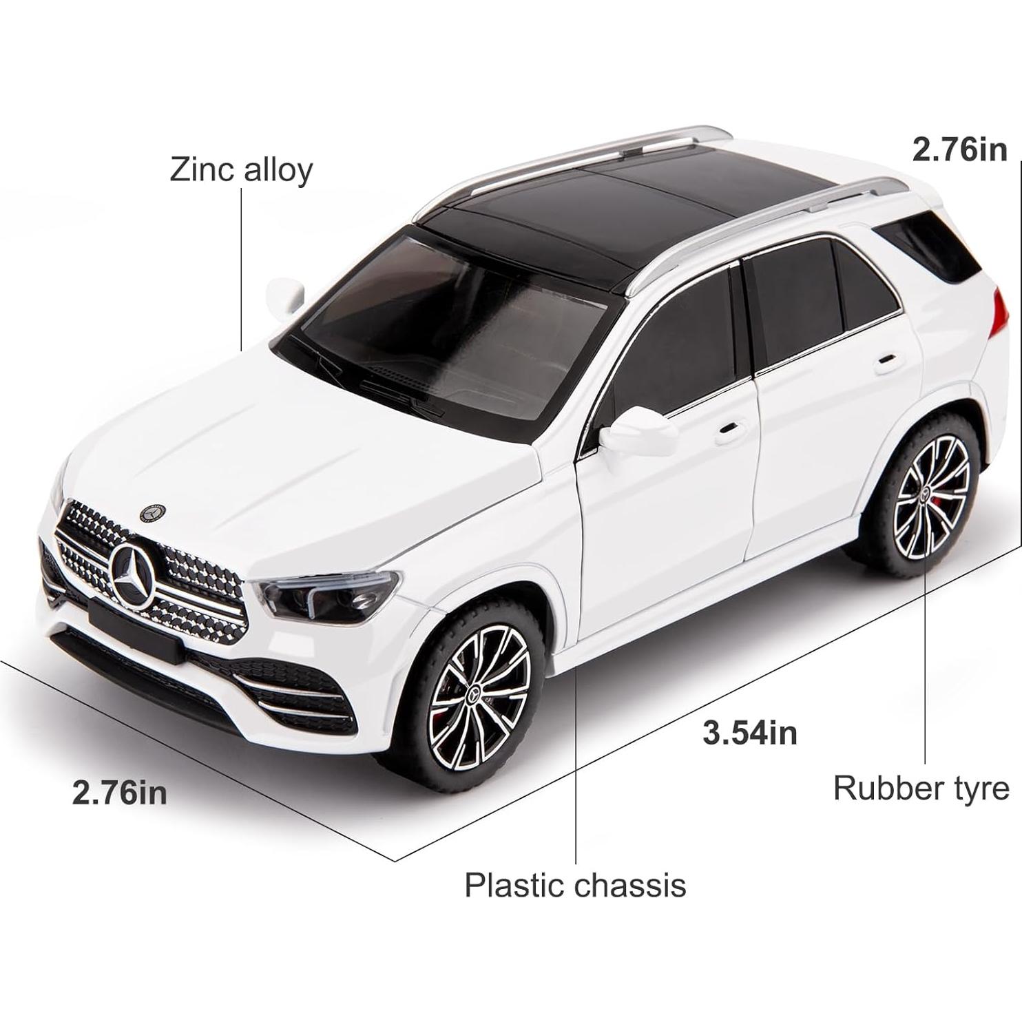 Coche de Juguete Benz GLE 350 WAKAKAC 1/24 con Sonido y Luz