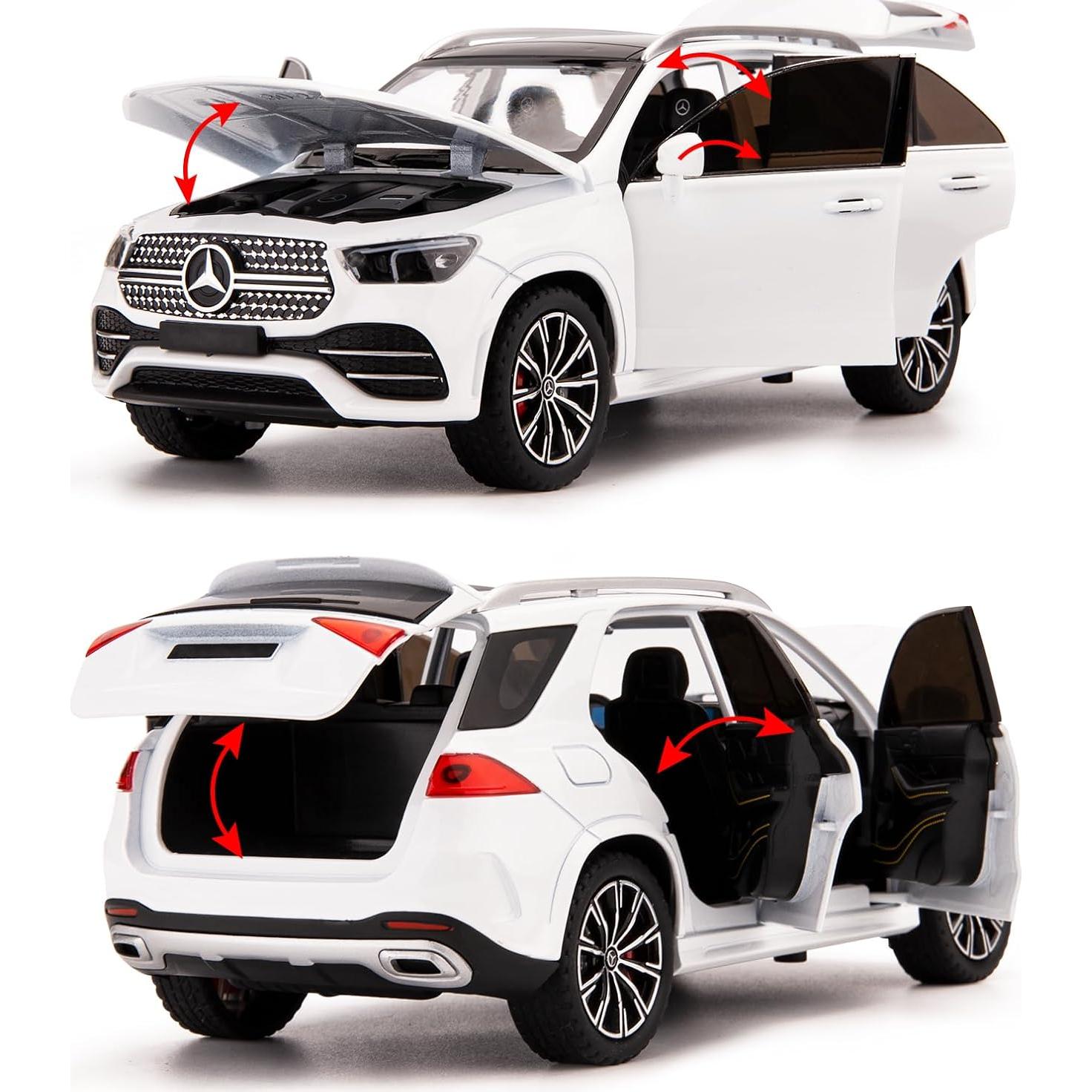 Coche de Juguete Benz GLE 350 WAKAKAC 1/24 con Sonido y Luz